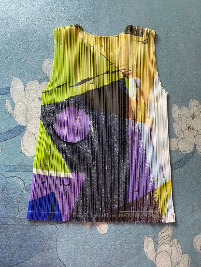 Issey Miyake Issey Miyake Color Block Vest Size L / US 10 / IT 46 - 1 Thumbnail