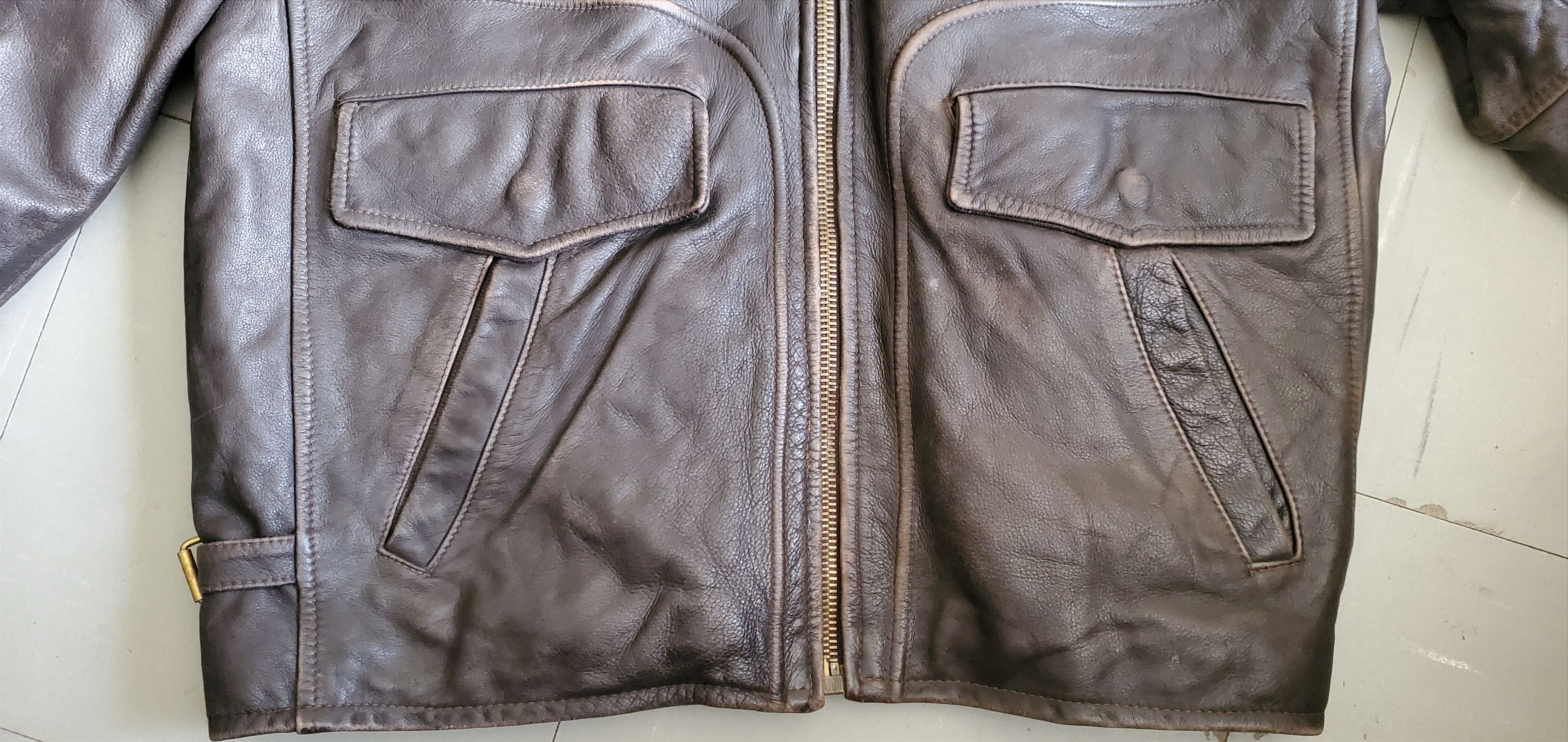 NFL Vintage REDSKINS Leather Cockpit Jacket Size US M / EU 48-50 / 2 - 2 Thumbnail
