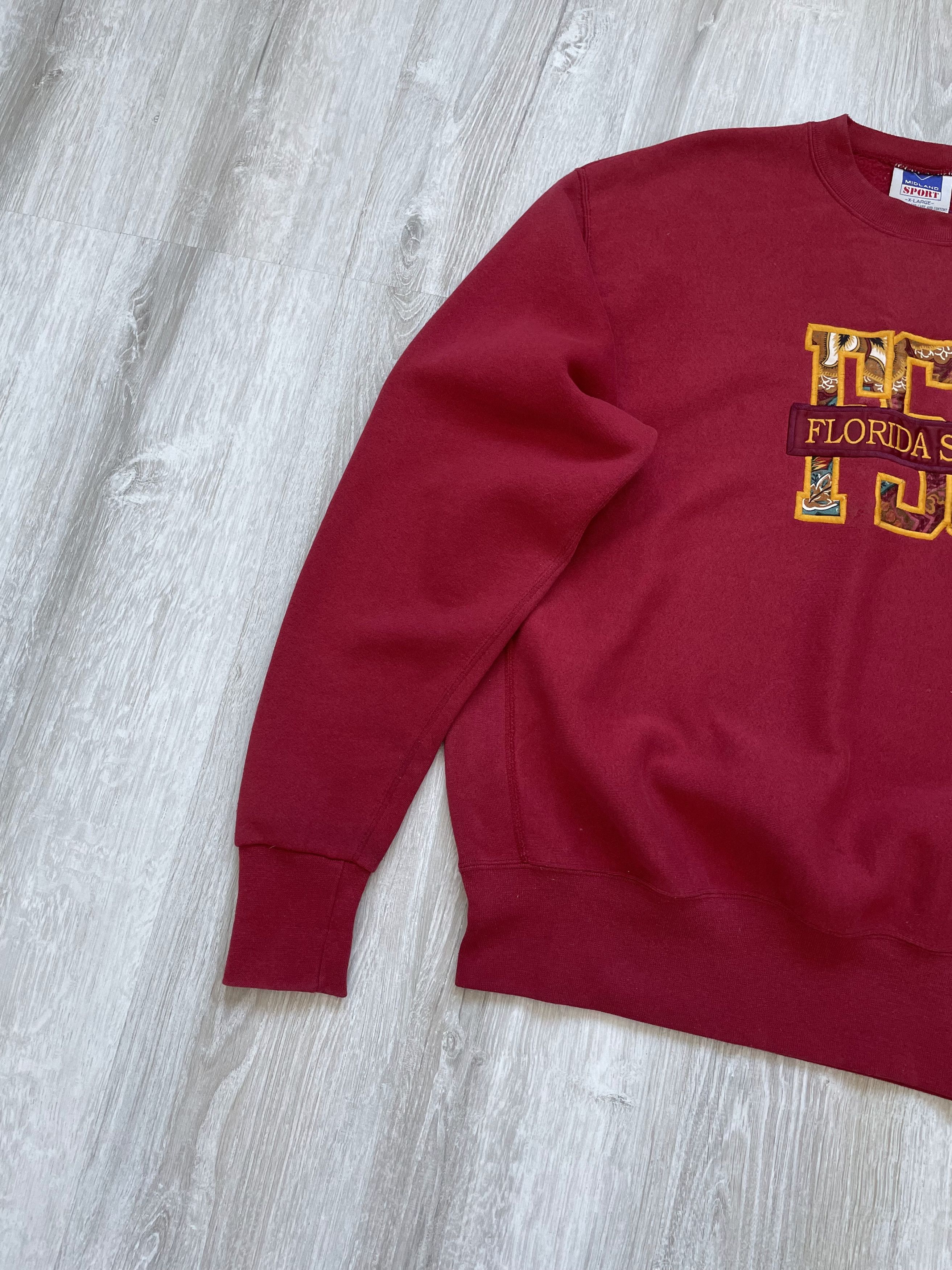 Other Vintage 90s Florida State University Crewneck Sweatshirt Size US XL / EU 56 / 4 - 2 Thumbnail