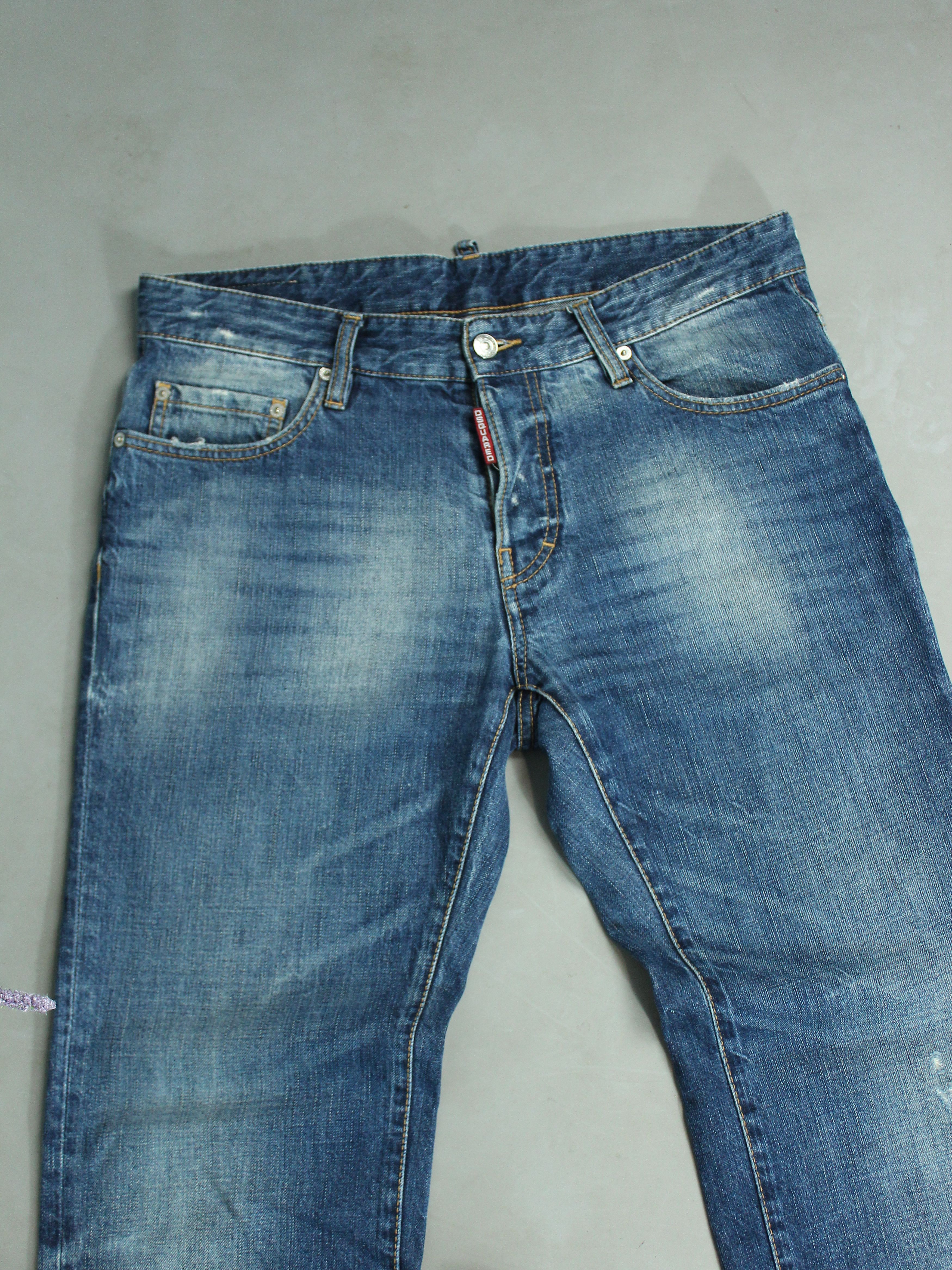 Dsquared2 DSQUARED2 VINTAGE DENIM DISTRESSED JEANS MENS 48 32 STRAIGHT Size US 32 / EU 48 - 7 Thumbnail