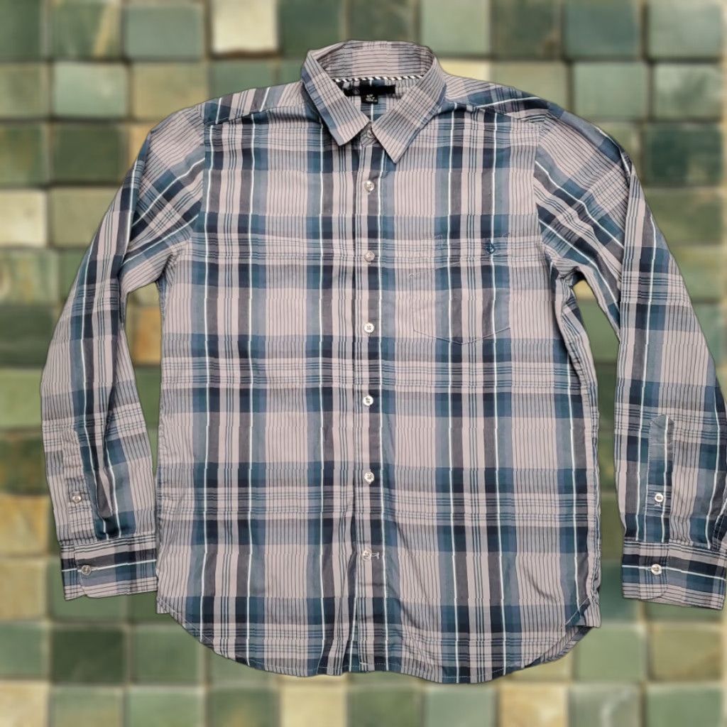 Volcom Volcom Mens Shirt Small Blue Plaid Flannel Long Sleeve Button-Up Casual Skate Size US S / EU 44-46 / 1 - 1 Thumbnail