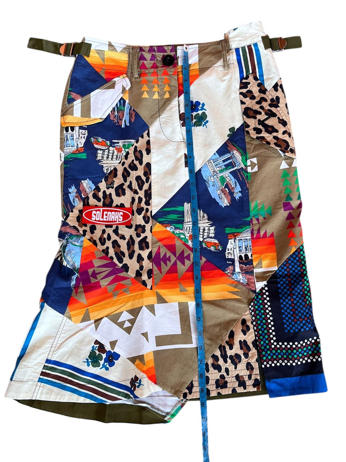 Sacai Sacai x Hank Willis Thomas patchwork asymmetric skirt Size 32" / US 10 / IT 46 - 8 Thumbnail