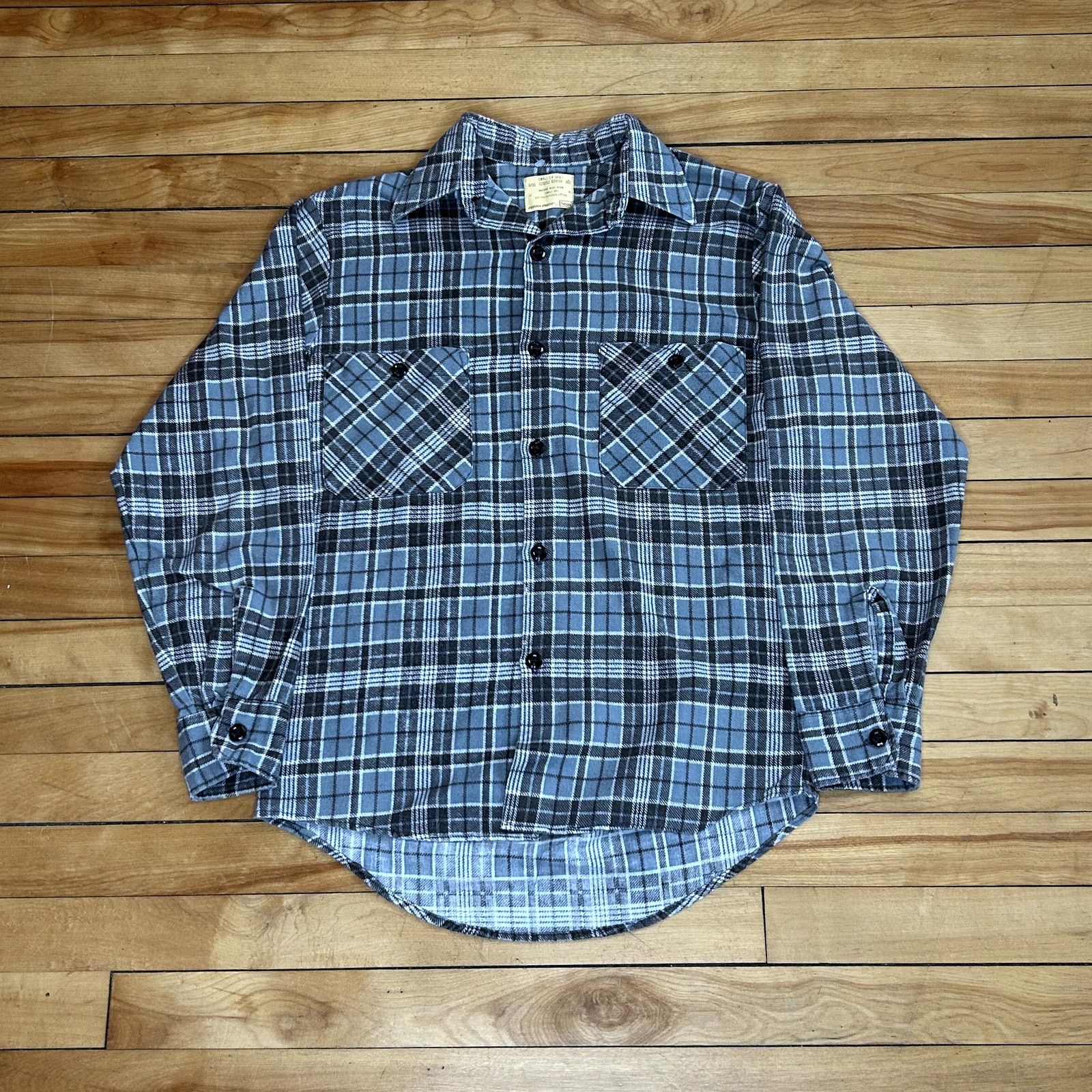 Sears Vintage Perma Prest Sears Flannel Small Size US S / EU 44-46 / 1 - 1 Thumbnail