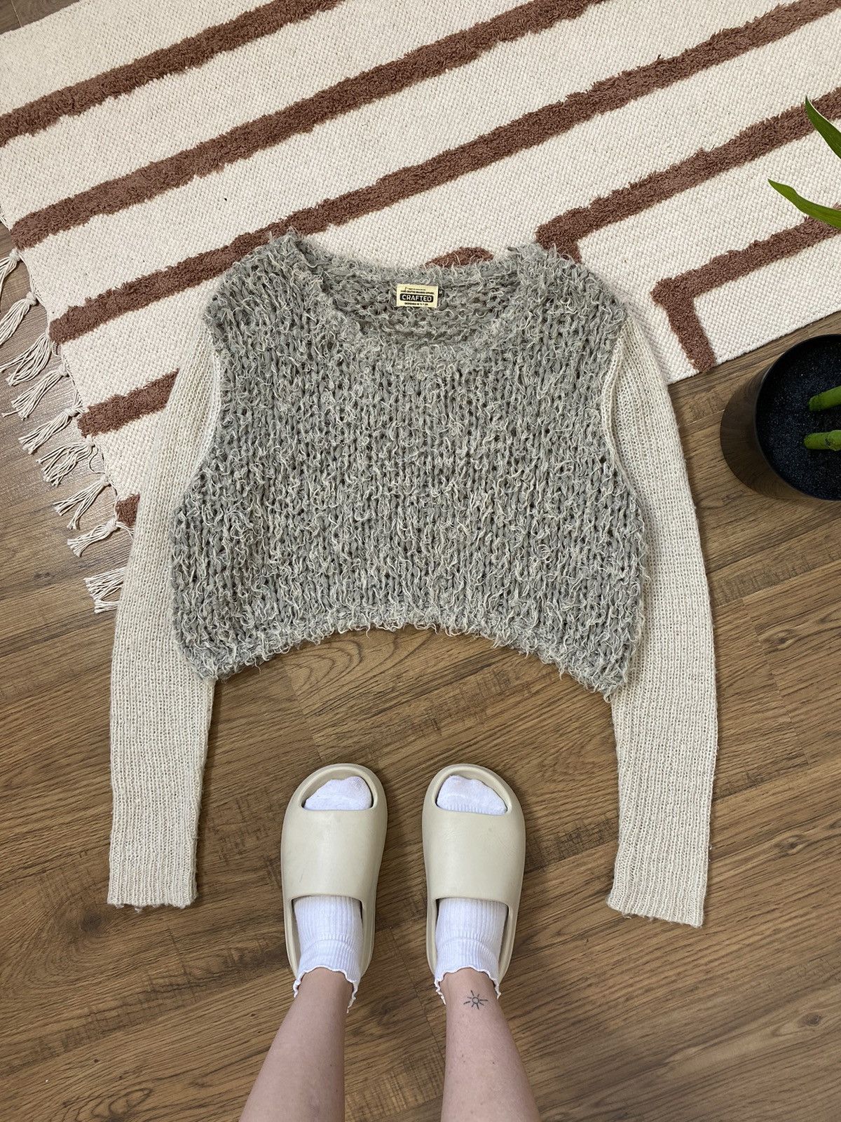 Vintage VINTAGE MOHAIR Y2K KNITTED SWEATER Size M / US 6-8 / IT 42-44 - 2 Thumbnail