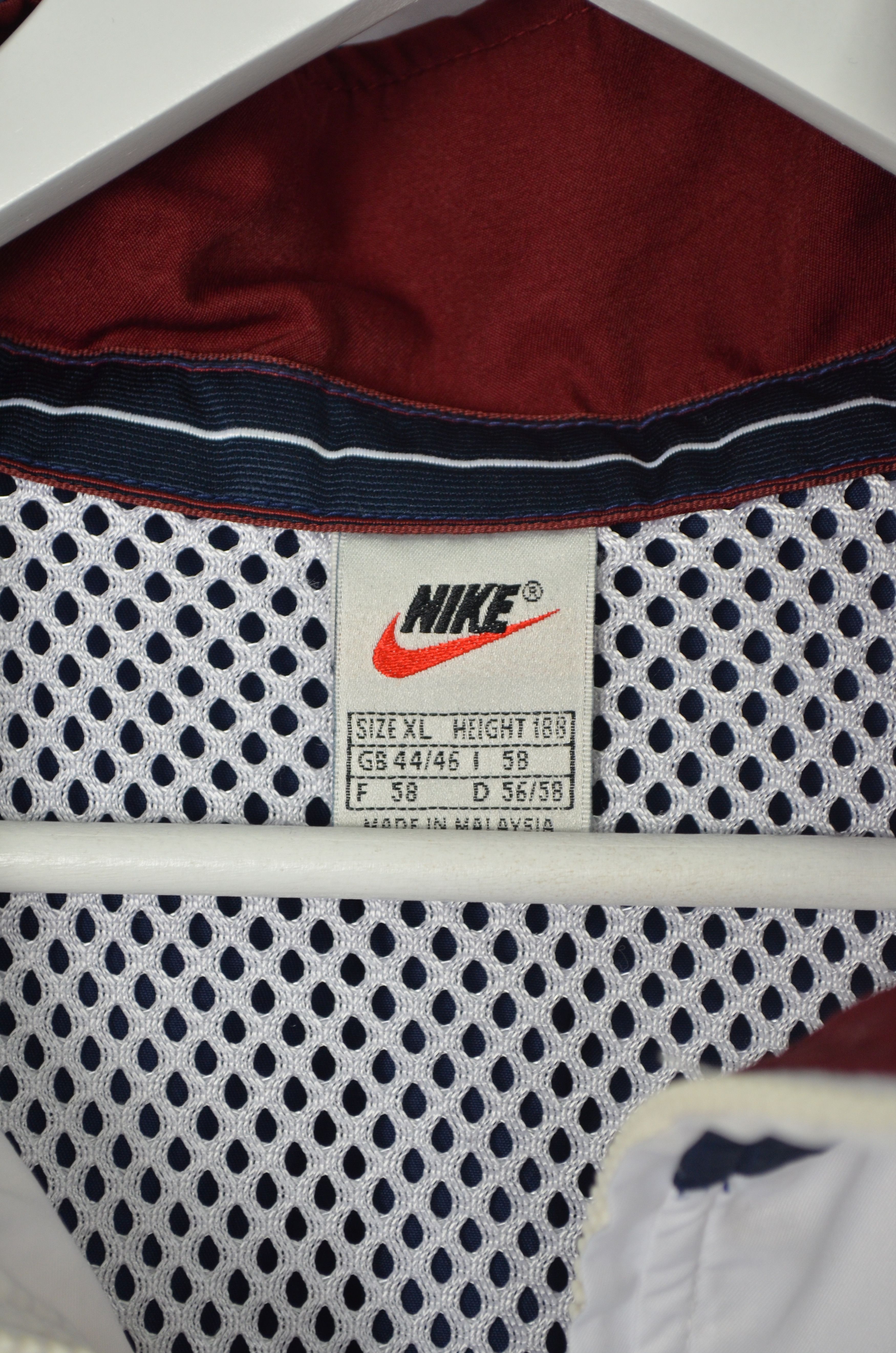 Nike × Vintage 90's Nike Court Jacket White/Navy Size XL Vintage y2k Size US XL / EU 56 / 4 - 11 Thumbnail