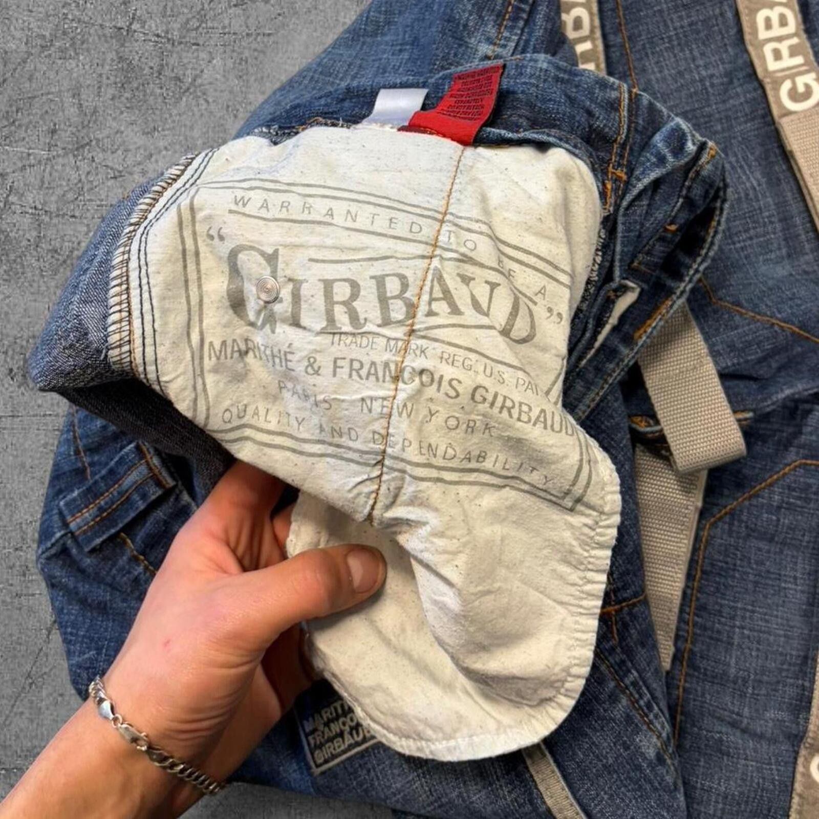 Marithe + Francois Girbaud Y2K Marithé & Francois Girbaud Baggy Strap Jeans Size US 32 / EU 48 - 5 Thumbnail