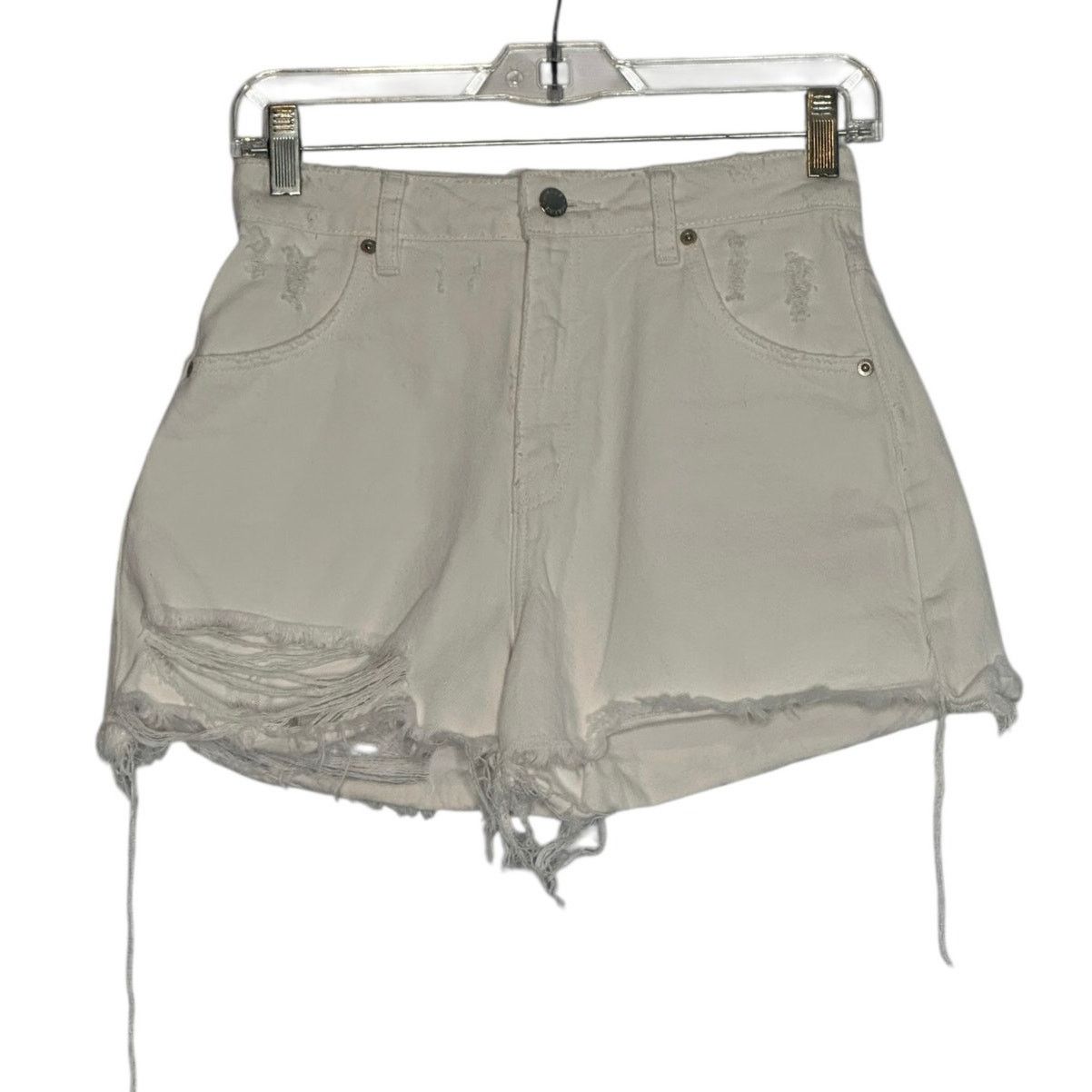 Rolla's Rolla's white duster high rise slim shorts size 25 -0 Size 26" / US 2 / IT 38 - 1 Thumbnail