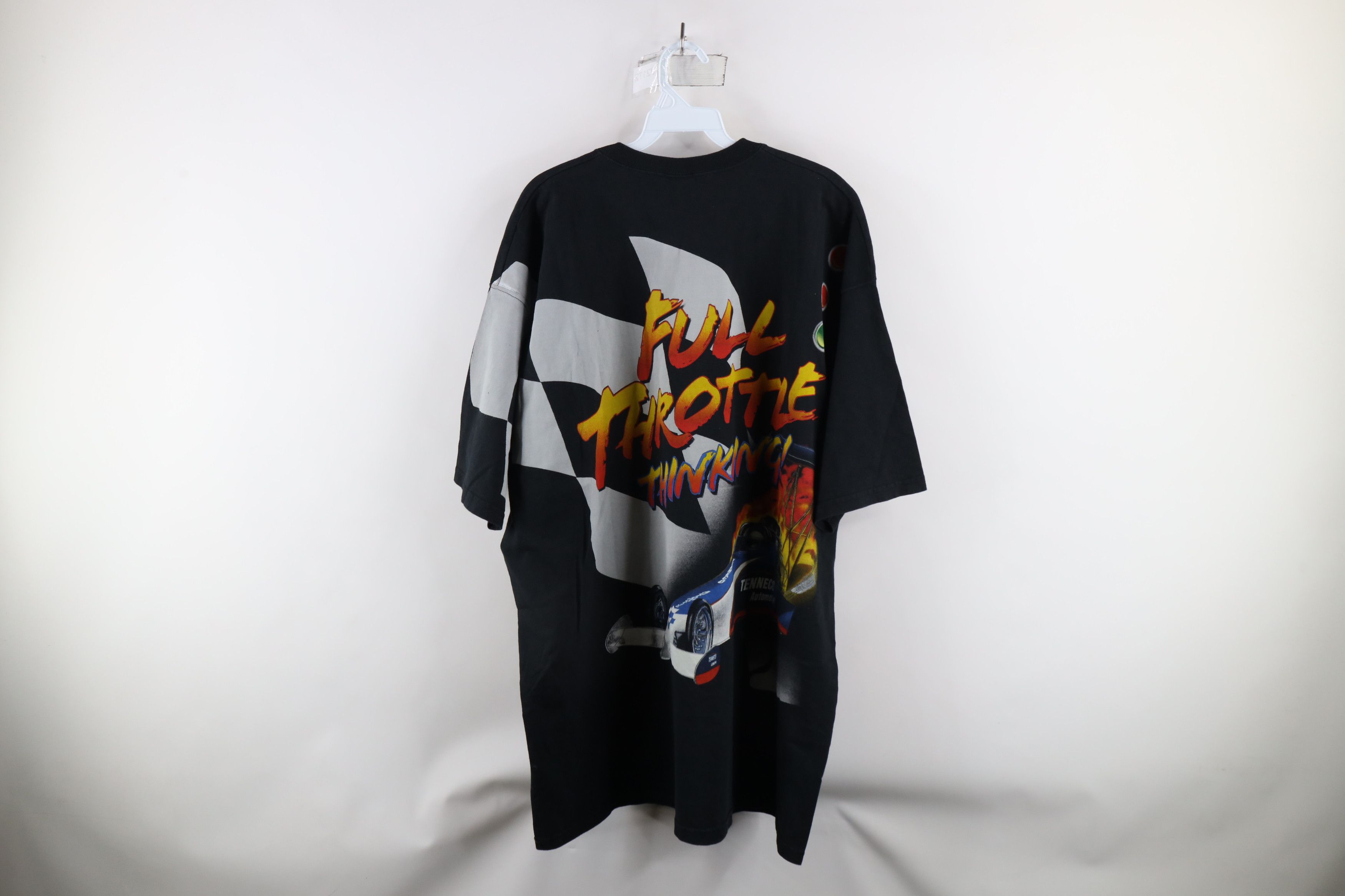 Vintage Vintage 90s Tenneco Automotive Drag Racing T-Shirt Black Size US XXL / EU 58 / 5 - 12 Thumbnail