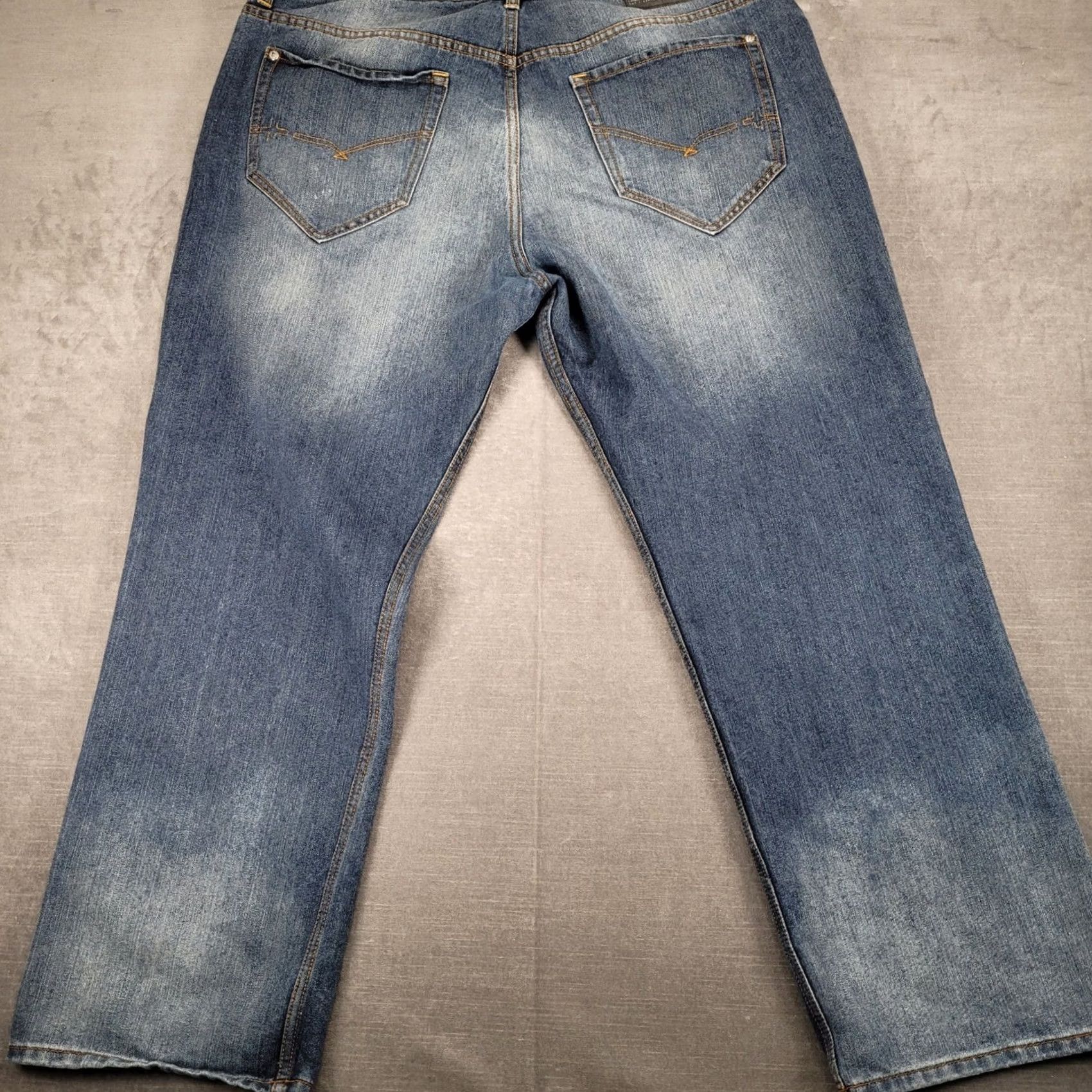 Rocawear Rocawear Mens Jeans Relaxed Fit Blue Wash Denim 42x32 Size US 38 / EU 54 - 6 Thumbnail