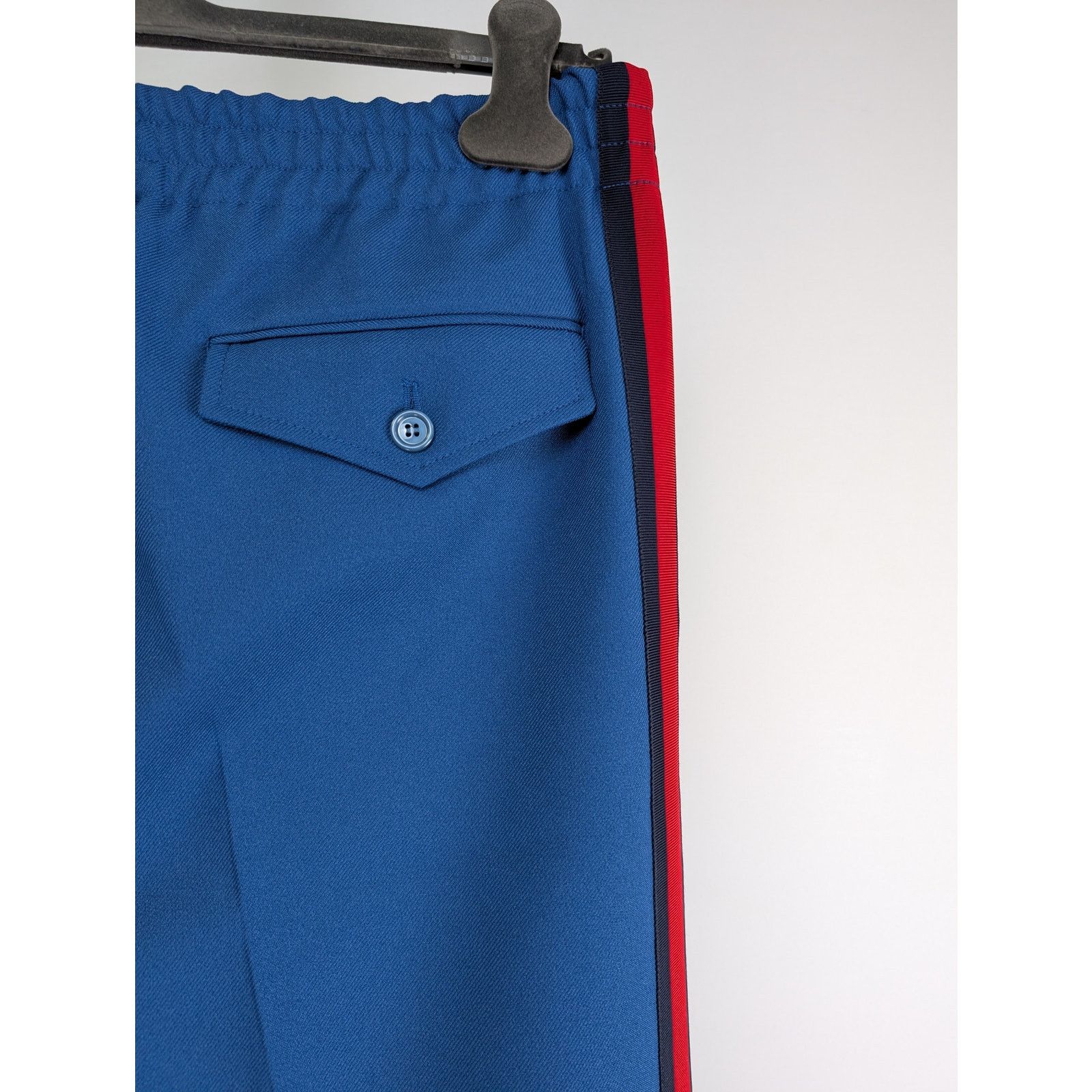Gucci o1rshd1 Casual Pants With Stripe Blue/Red Logo in Blue Size US 32 / EU 48 - 9 Thumbnail