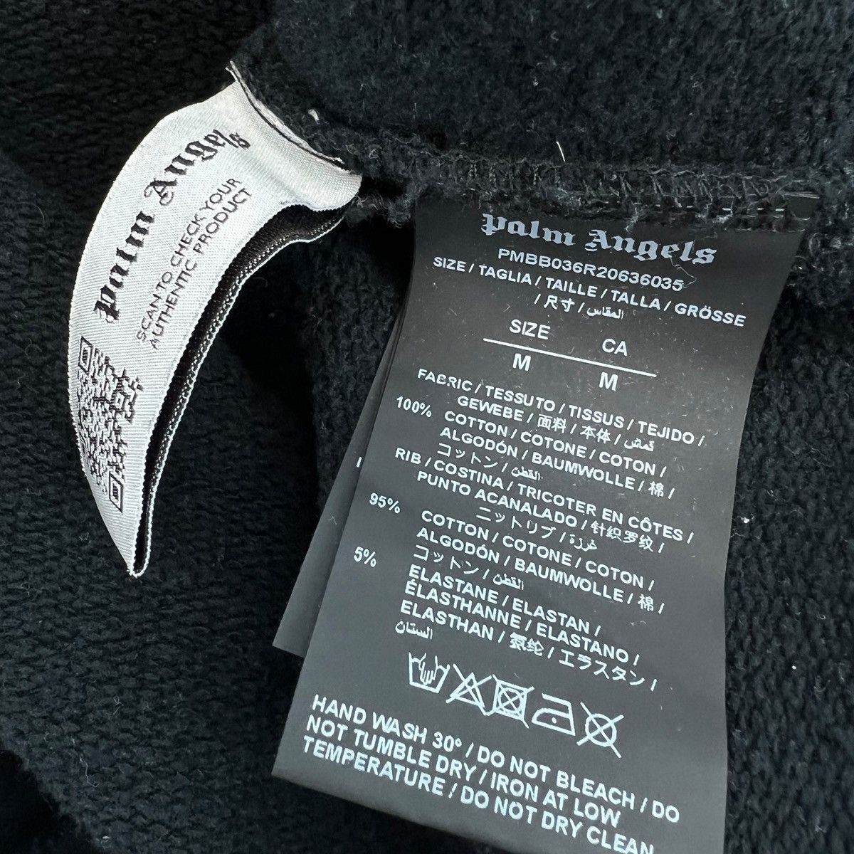 Palm Angels Palm Angels Black Spellout Hoodie Size US M / EU 48-50 / 2 - 6 Thumbnail