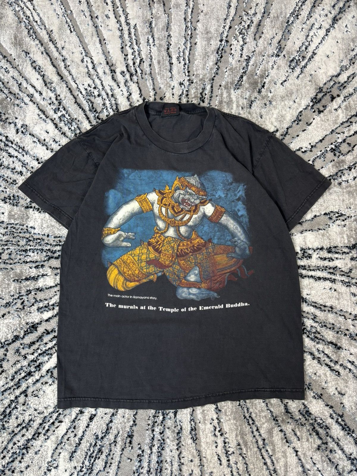 Band Tees × Vintage Vintage T shirt Thailand Buddha Temple graphic Japanese 90s Size US L / EU 52-54 / 3 - 1 Thumbnail