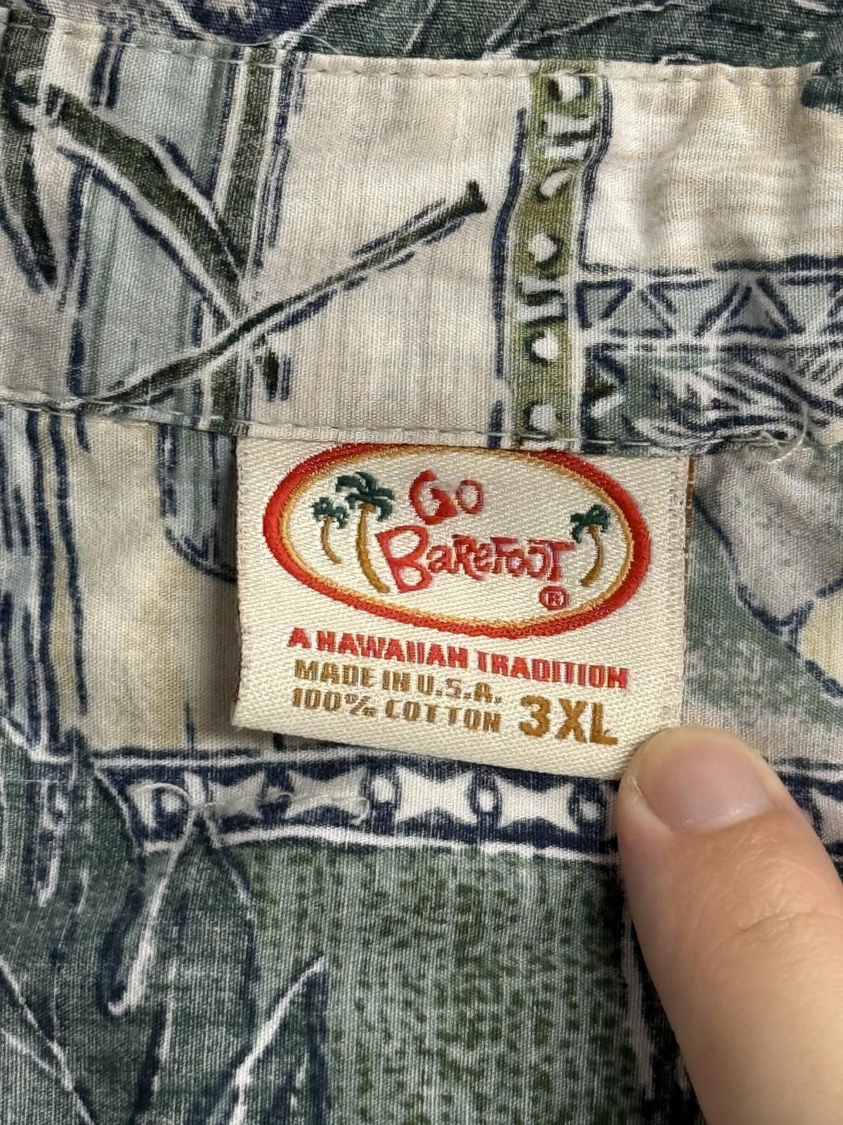 Other Go Barefoot Mens Hawaiian Panel Shirt - Made in Hawaii Shirt Size US XXL / EU 58 / 5 - 2 Thumbnail