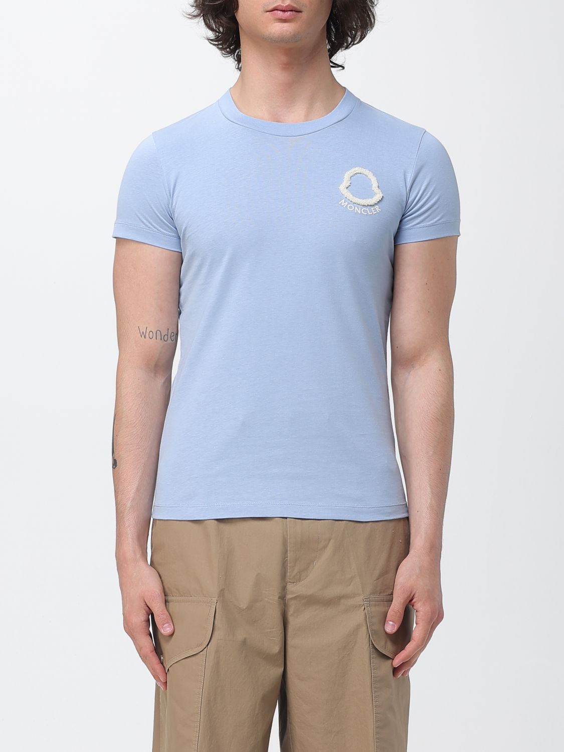 Moncler Moncler T-Shirt Woman Gnawed Blue Size XS / US 0-2 / IT 36-38 - 1 Preview
