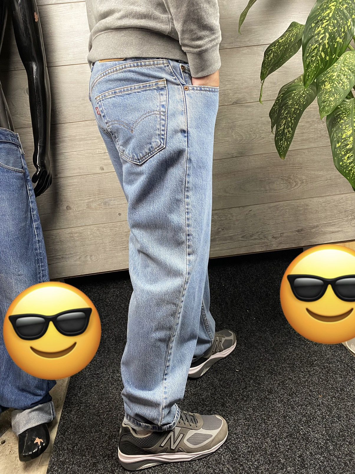 Jean × Levi's × Vintage Vintage Levis 550 1999 Jeans Baggy Wash Denim Blue Size US 36 / EU 52 - 2 Thumbnail