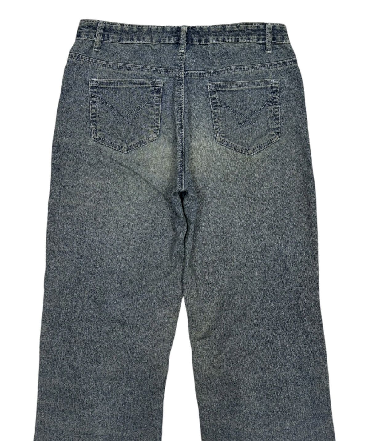 If Six Was Nine Vintage Stog Flare Jeans Flower Embroidery Denim Size US 30 / EU 46 - 4 Thumbnail