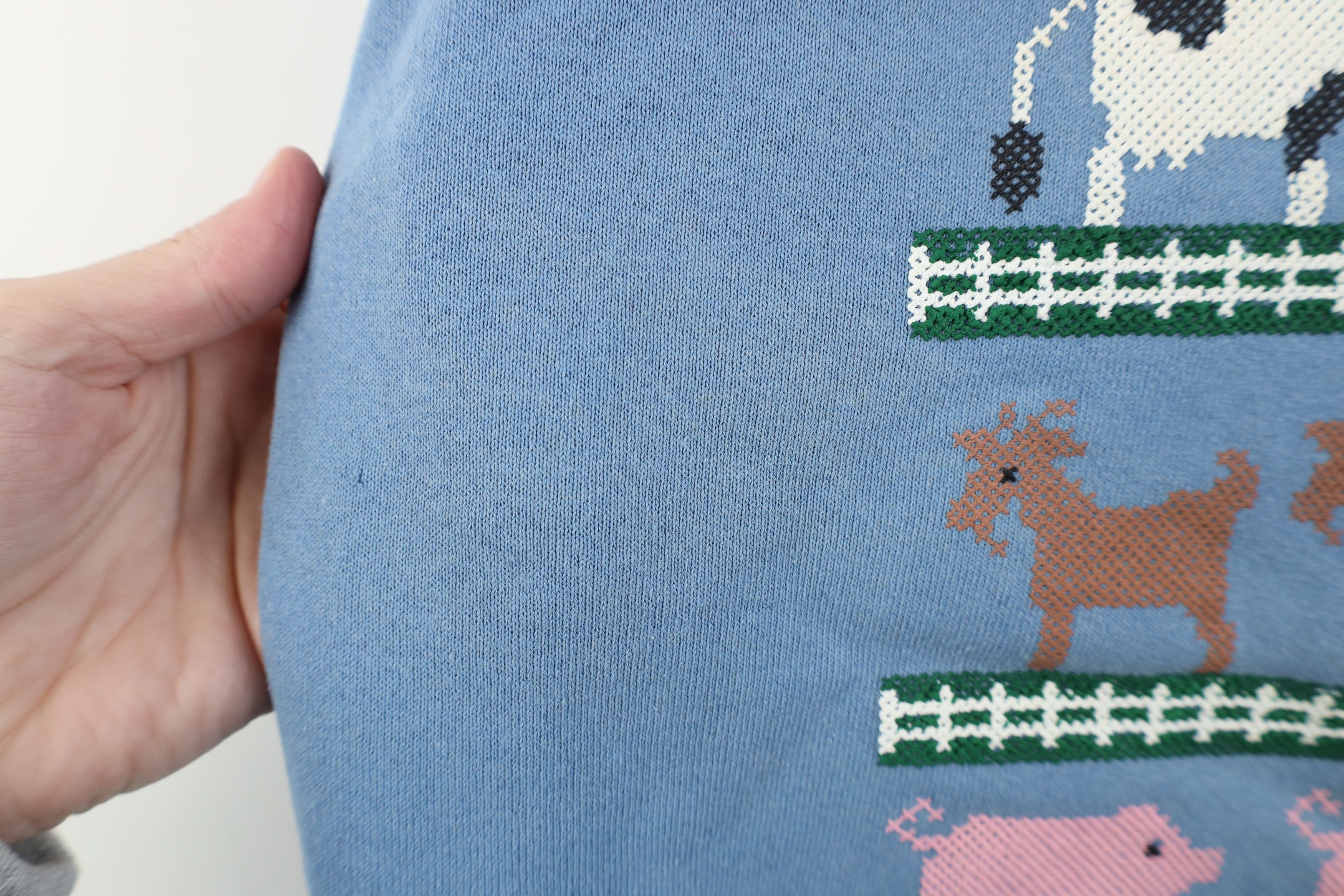 Vintage Vintage 90s Streetwear Country Farmhouse Animals Sweatshirt Size L / US 10 / IT 46 - 7 Thumbnail