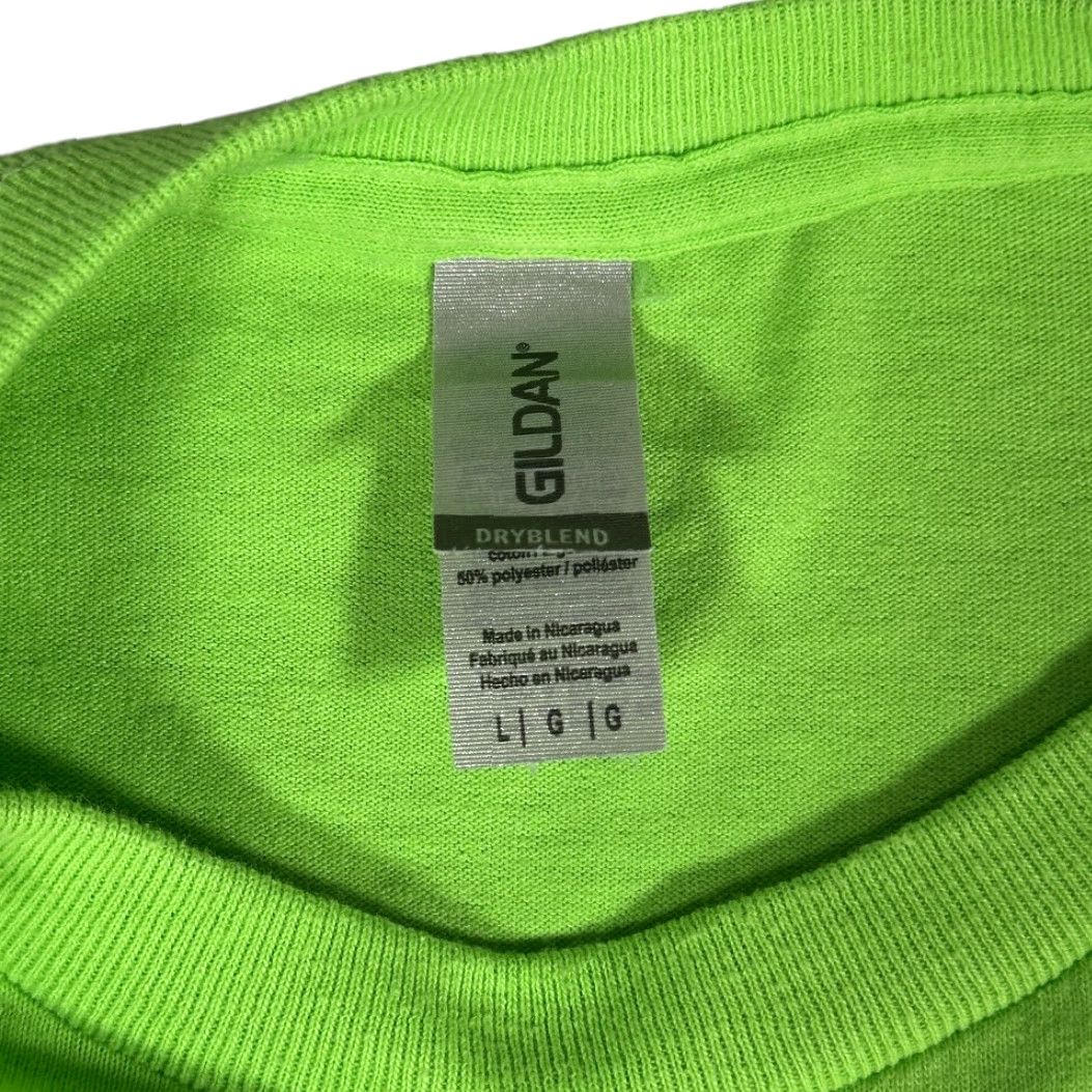 Gildan VINTAGE Warheads Shirt Green 90s Promo Adult Large Cotton Blend Crew Neck Short Sleeve Logo, 21x28, Gildan Mens Size US L / EU 52-54 / 3 - 5 Thumbnail