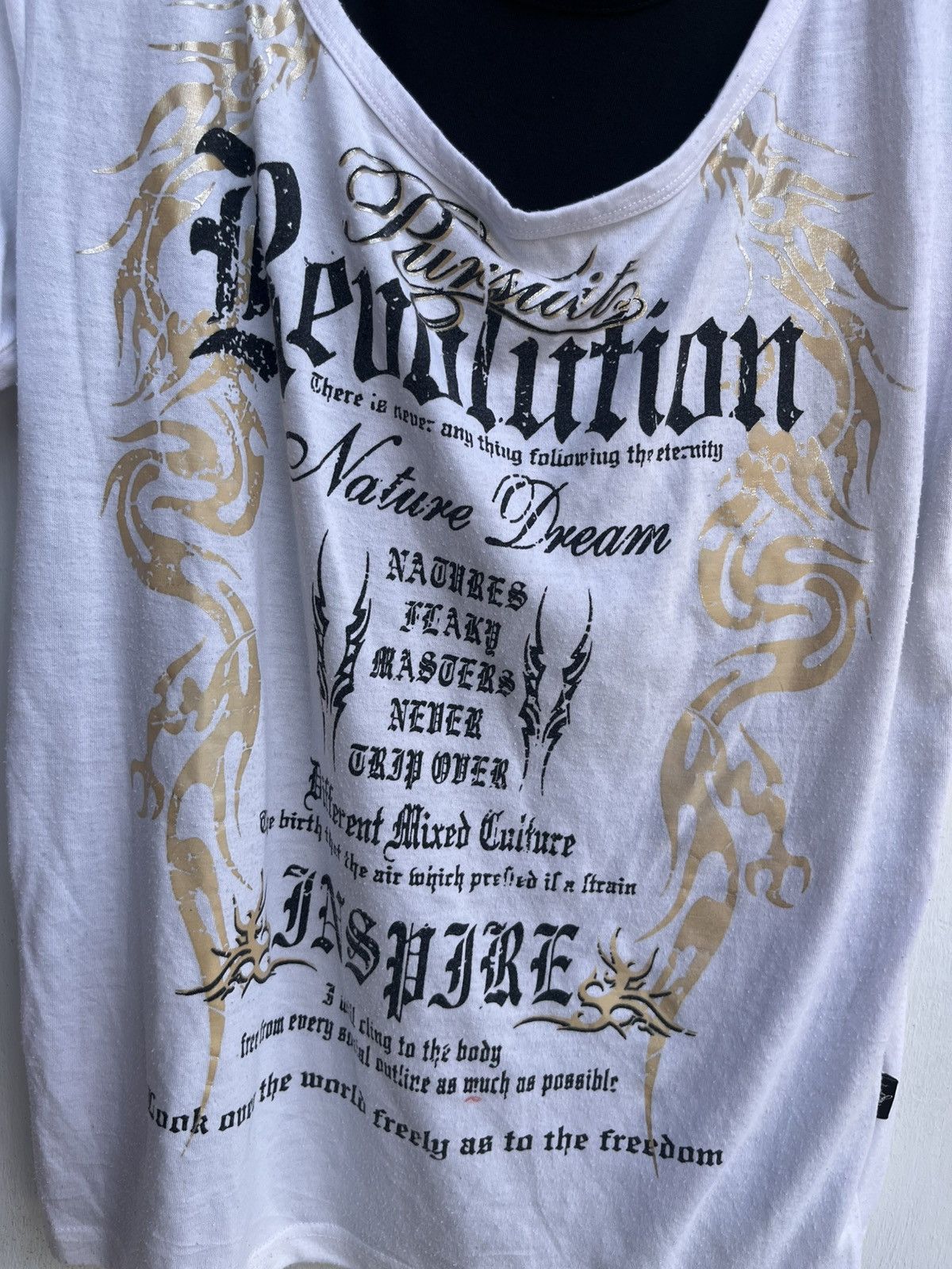 Hysteric Glamour STEAL! Pursuit Double Layers Poem Gohtic Tee Punk Y2K Size US S / EU 44-46 / 1 - 8 Thumbnail