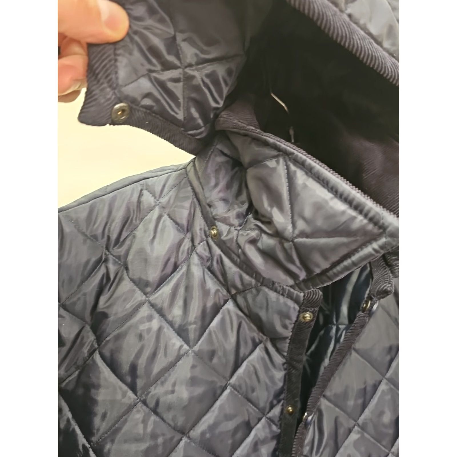 Lavenham VINTAGE Lavenham X Church's England Quilted Hooded Jacket Men XL Blue Quilted Hooded Coat Mens Xl Blue Size US XL / EU 56 / 4 - 5 Thumbnail