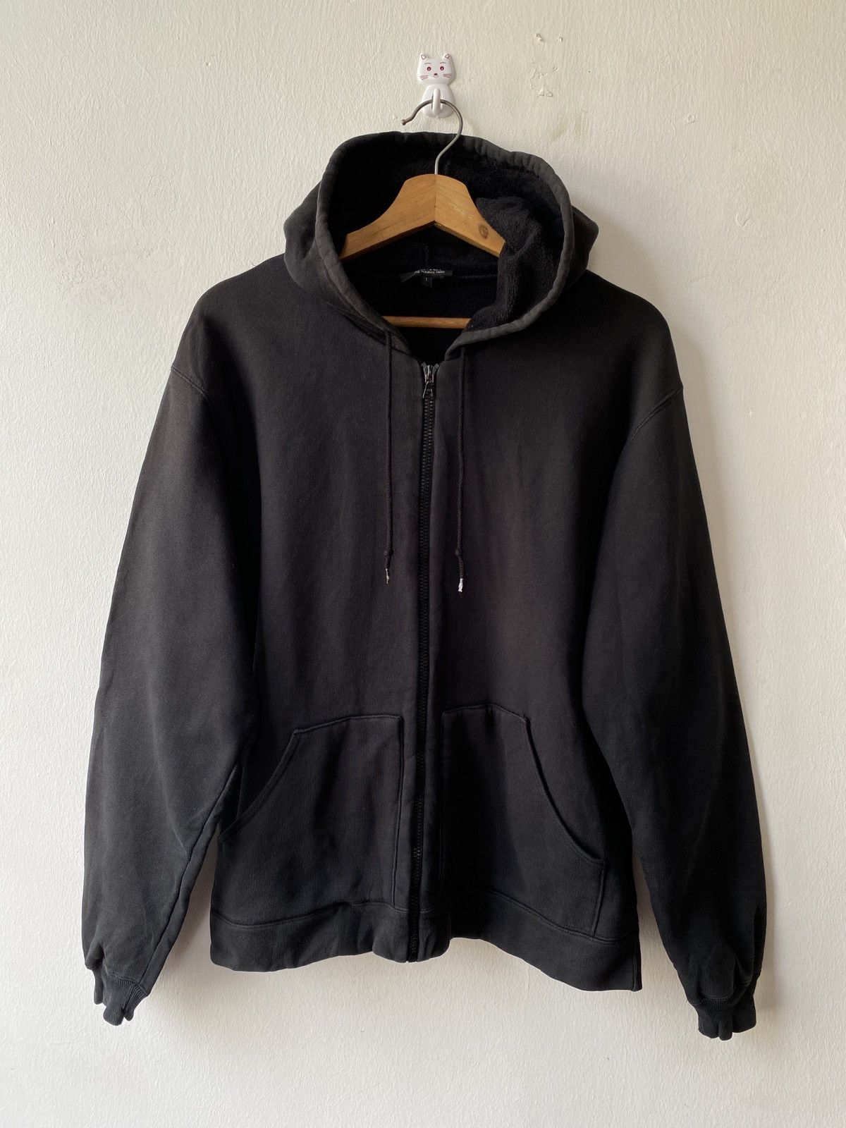 A.P.C. × Japanese Brand 1990s - A.P.C Black Zipper Hoodie Size US M / EU 48-50 / 2 - 3 Thumbnail