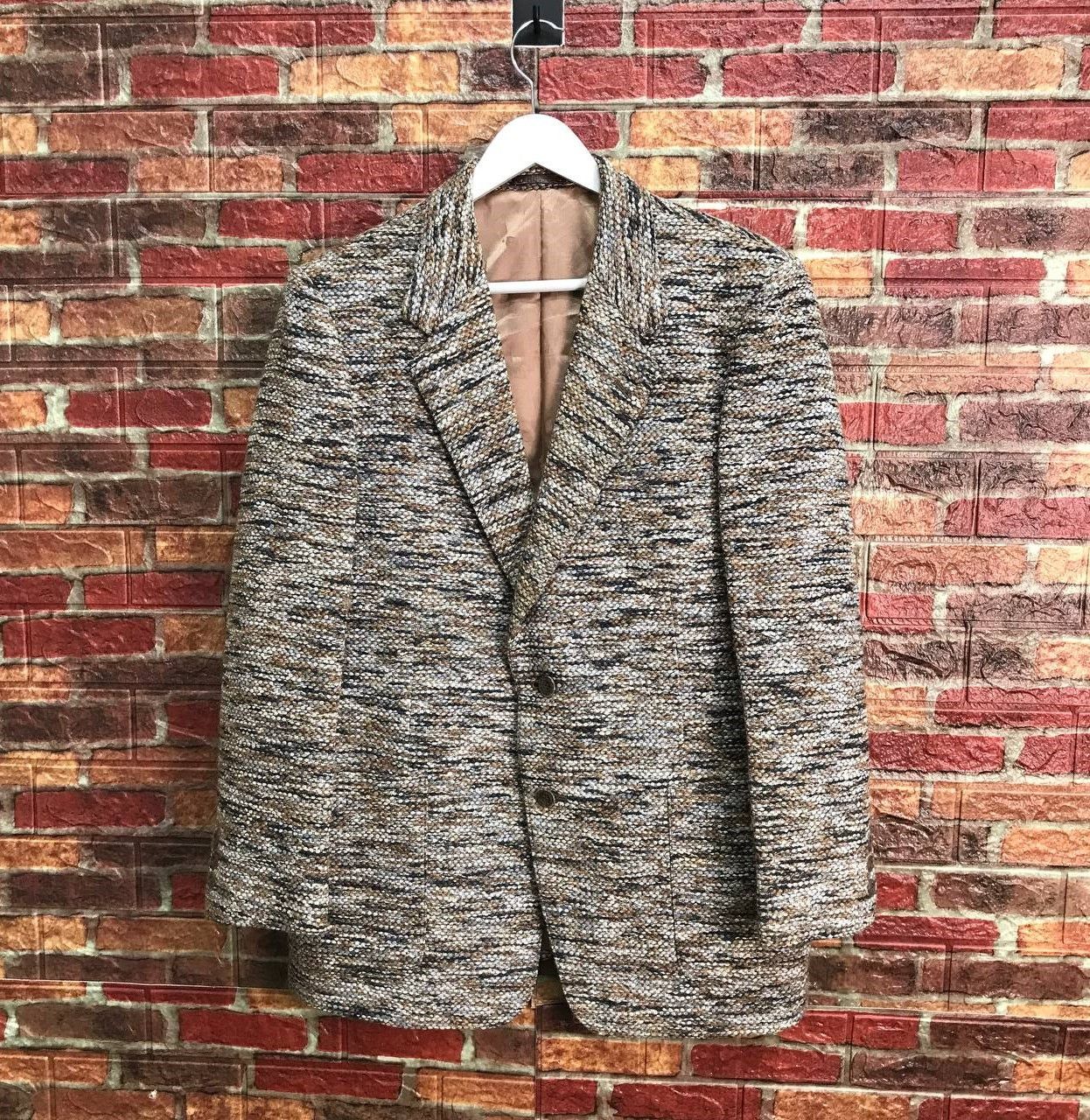 Japanese Brand GOLDEN TWEED GENUINE ROYAL TOKYO TWEED KNITTED COAT Size US M / EU 48-50 / 2 - 1 Thumbnail