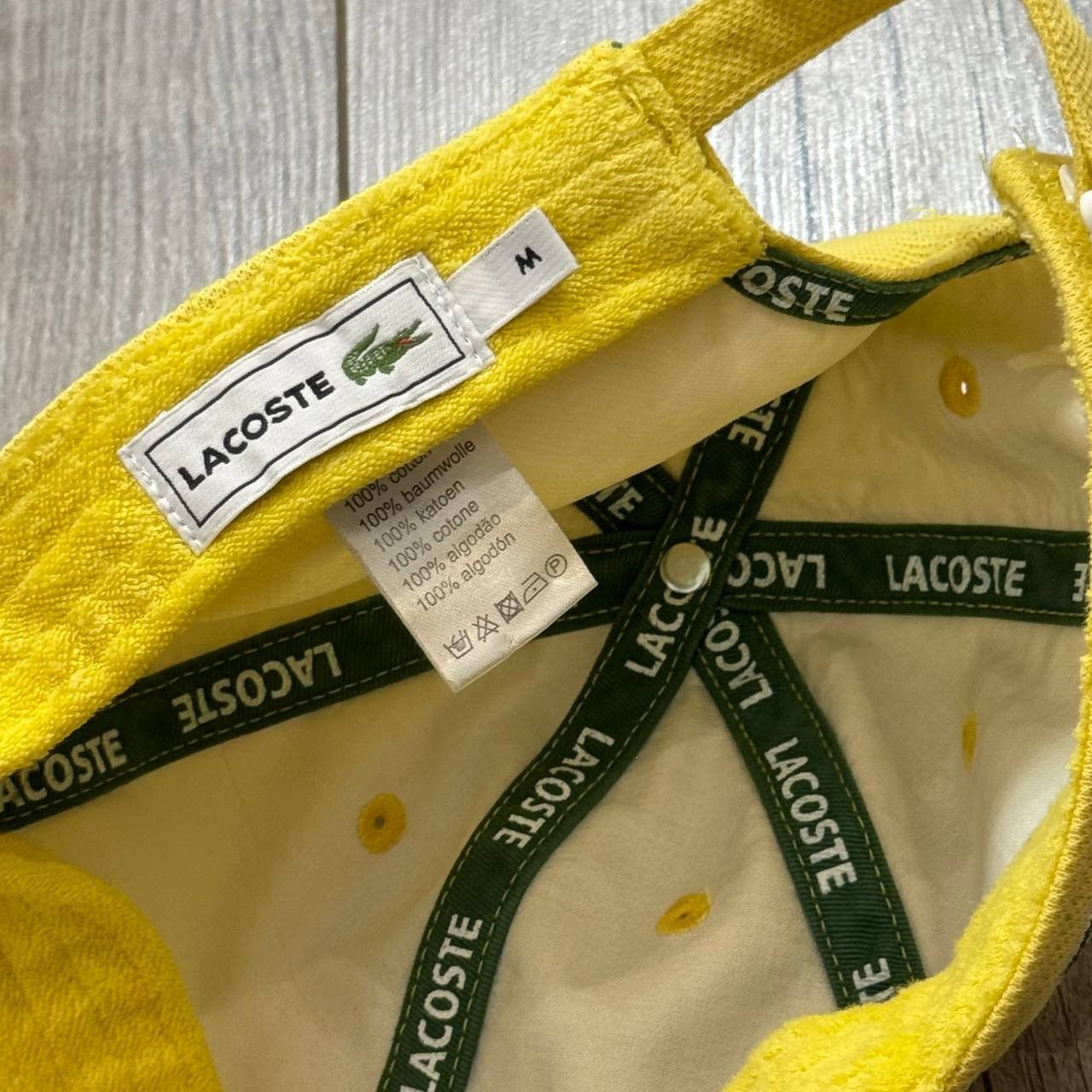Lacoste × Vintage Vintage Lacoste Yellow Cap Size ONE SIZE - 8 Thumbnail