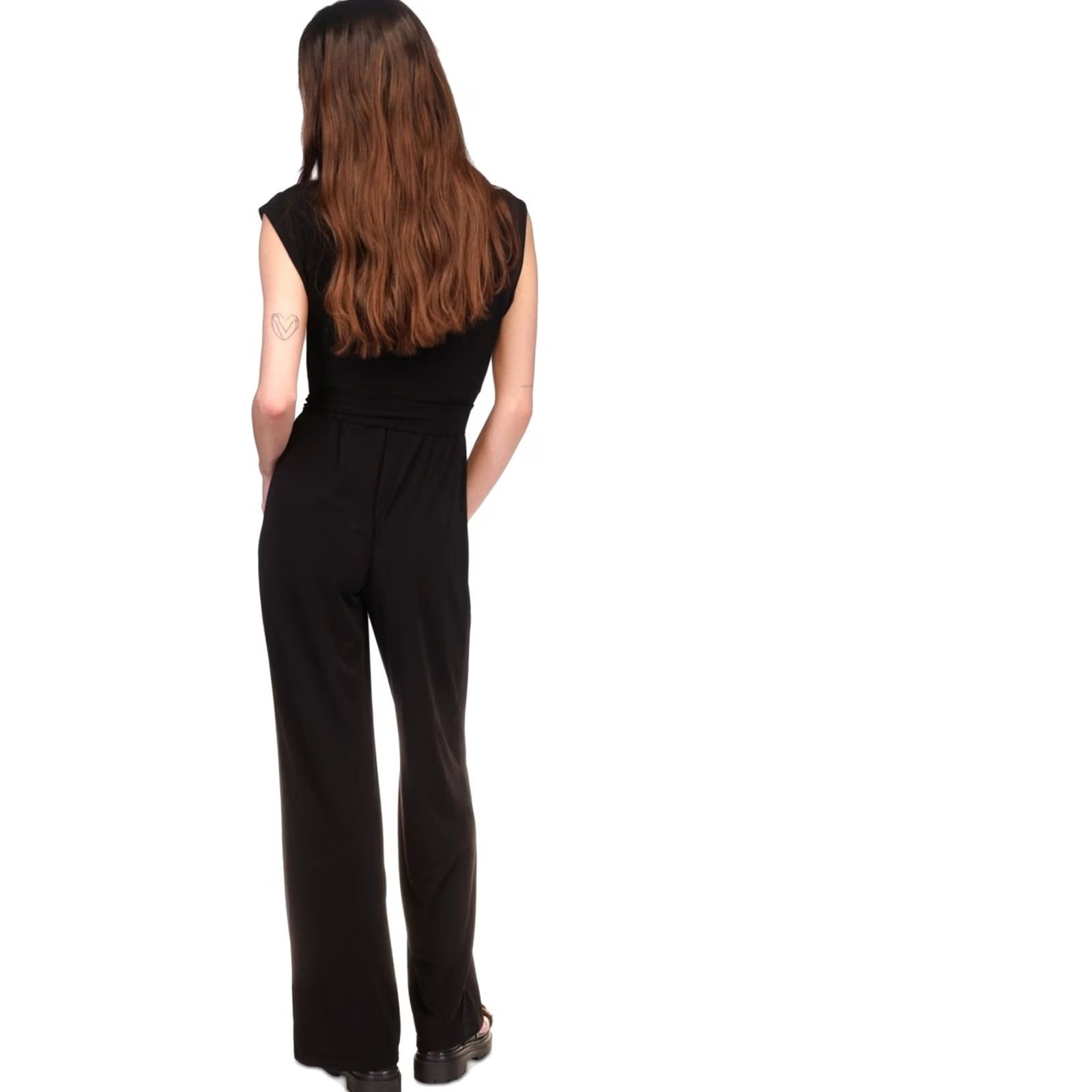 Michael Kors Michael Kors Womens Belted Utility Jumpsuit Black Large Size 36" / US 14 / IT 50 - 2 Thumbnail