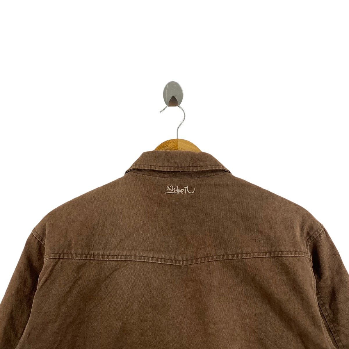 Quiksilver Vintage QUIKSILVER SURFWEAR Surf Brown Jeans Bomber Jacket Size US M / EU 48-50 / 2 - 4 Thumbnail