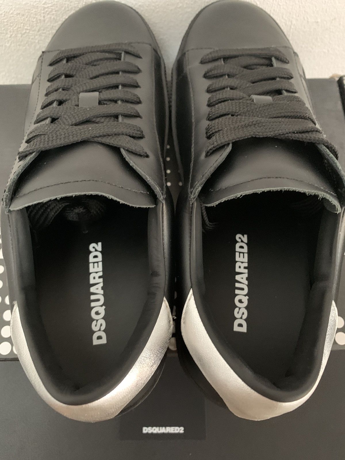 Dsquared2 D-Squared2 Leather Sneakers Size US 7 / EU 40 - 10 Thumbnail