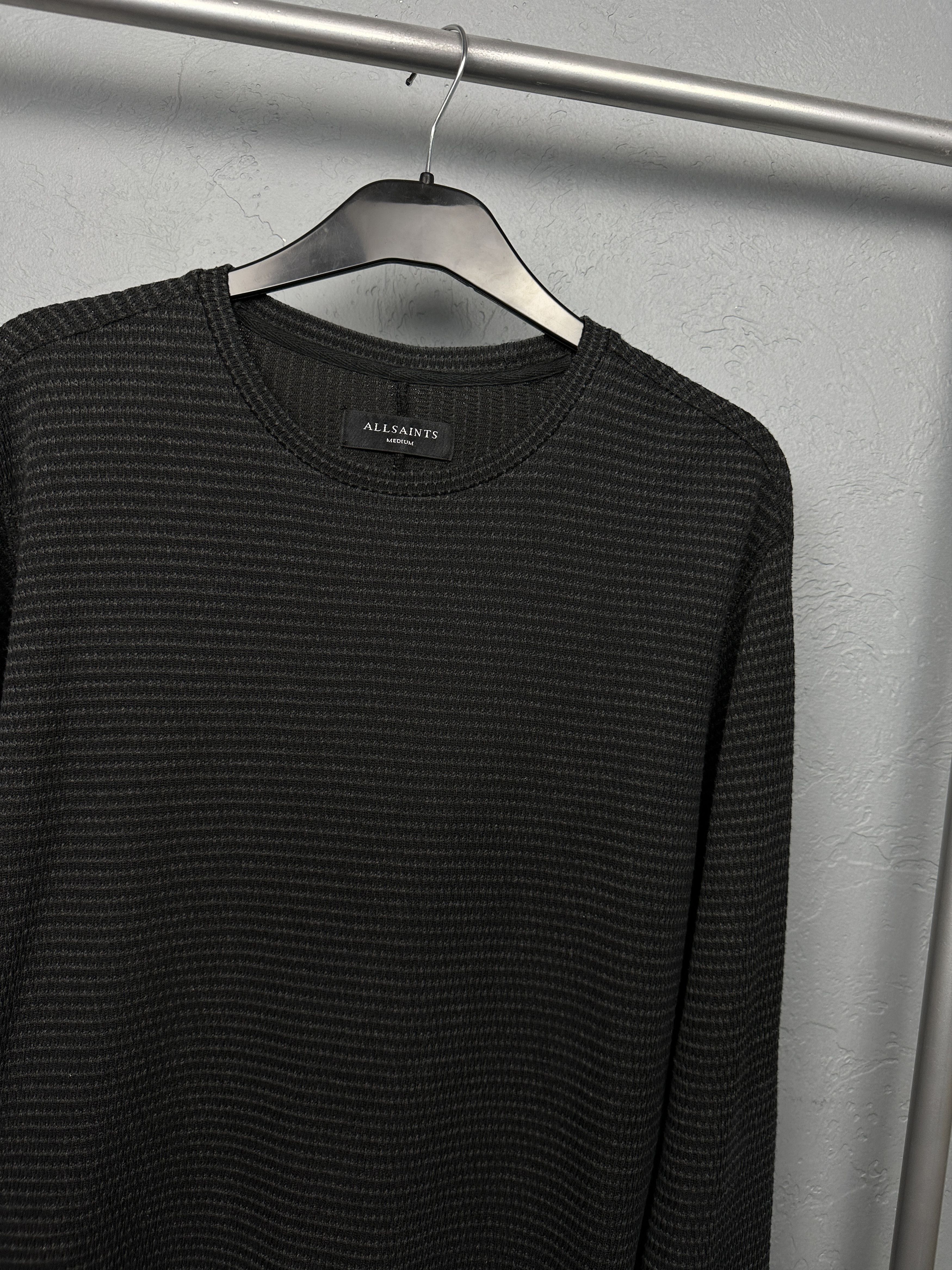 Allsaints Allsaints Mens Alpine Stripe Crew Neck Sweater Size US M / EU 48-50 / 2 - 2 Thumbnail