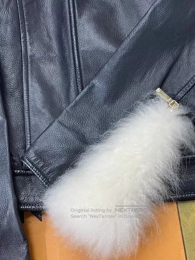 Chanel Chanel Hamburger series fur collar leather coat Size XXS / US 00 / IT 34 - 2 Thumbnail