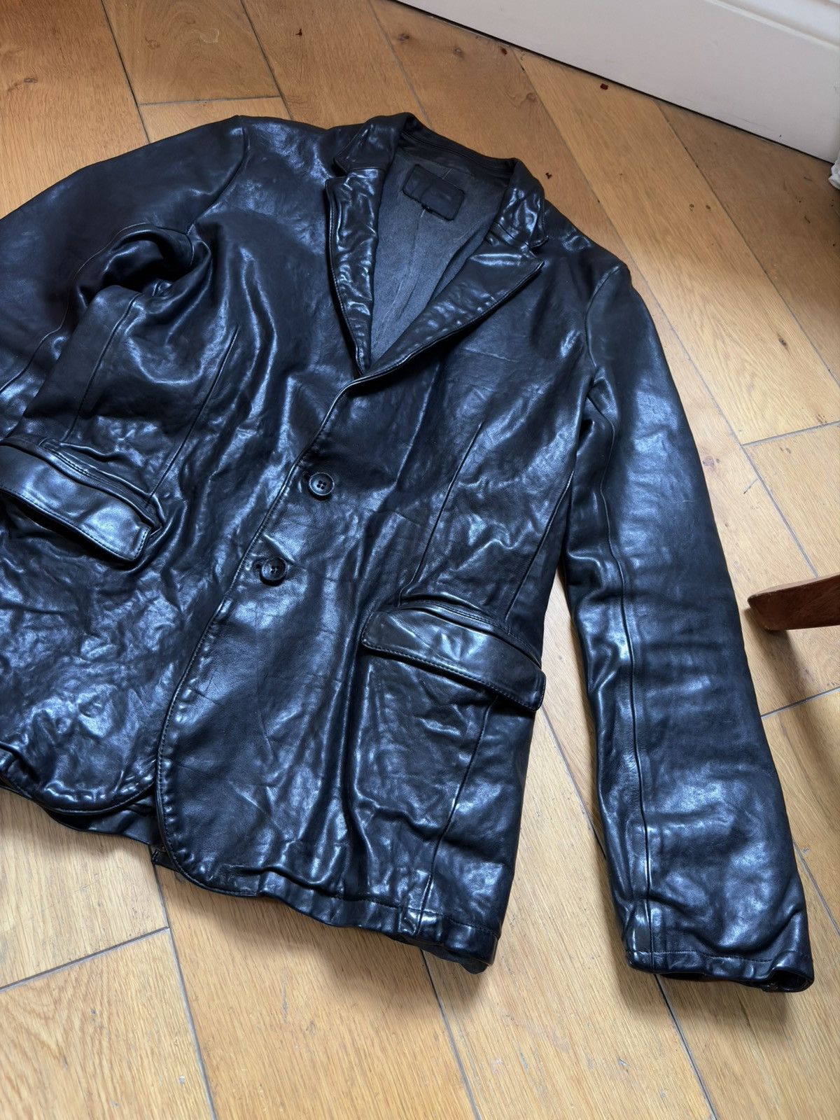 Isamu Katayama Backlash JP XL Italian Double Shoulder Garment Dyed Blazer Size US XL / EU 56 / 4 - 9 Thumbnail