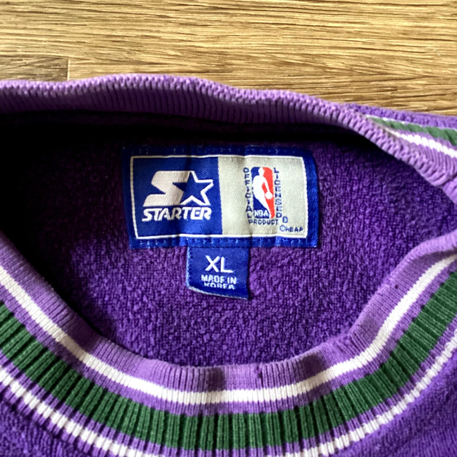 NBA Purple/ Green NBA Bucks Terry Sweater- Size XL Size US XL / EU 56 / 4 - 5 Thumbnail