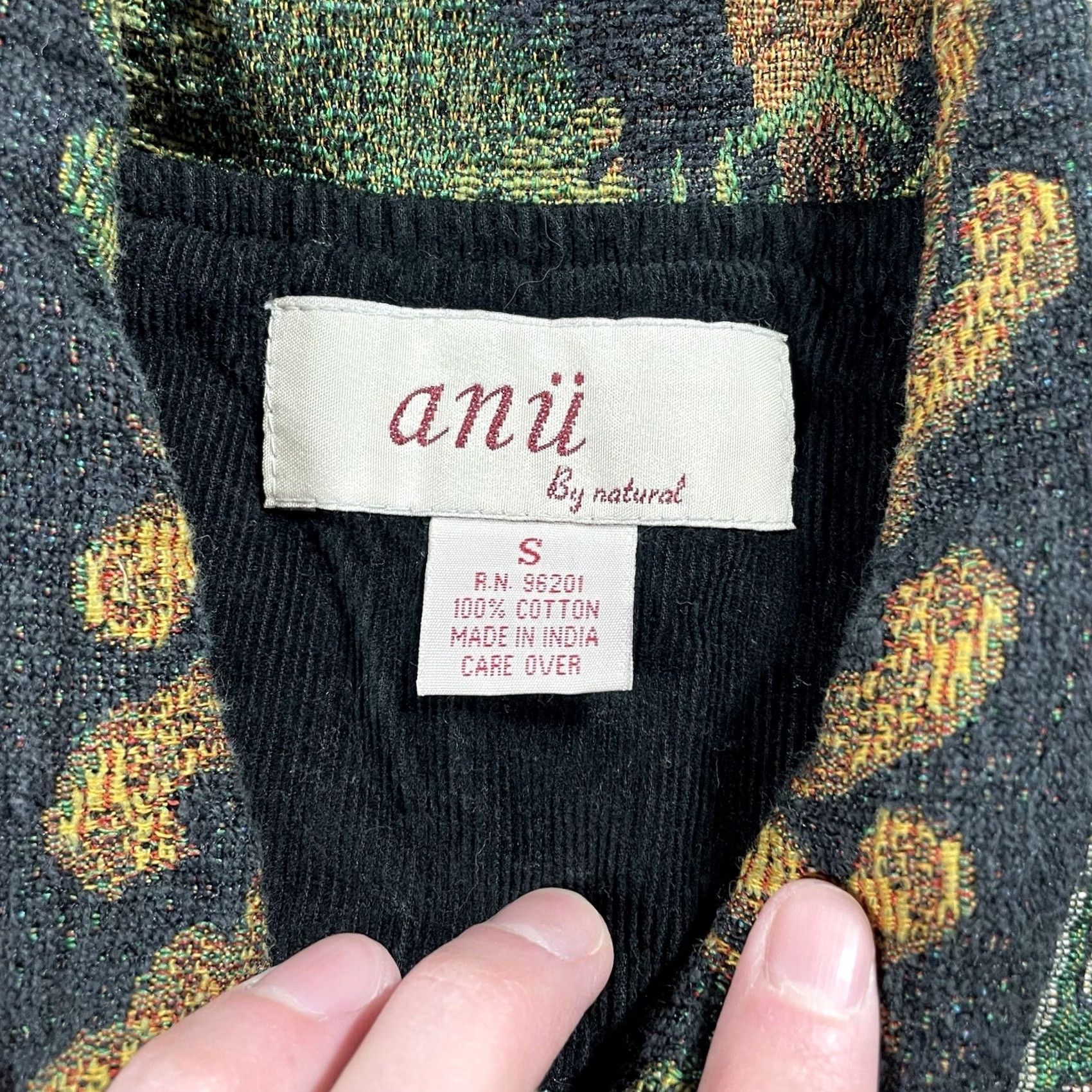 Vintage VINTAGE Anu by Natural Tapestry Jacket Women S Beige Animals Africa 90s Tiger Zebra Cottagecore Y2K Mens Womens Girls Size S / US 4 / IT 40 - 5 Thumbnail