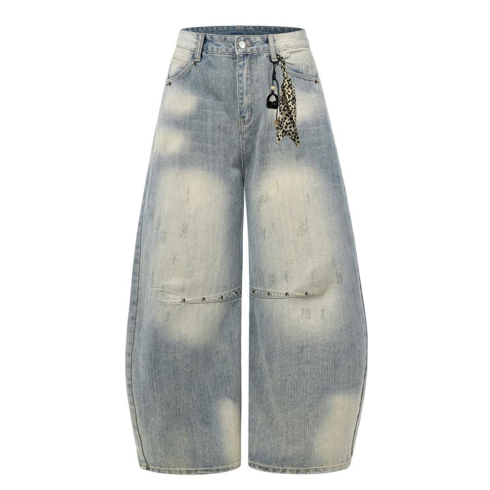 Vintage Men's American Retro Gradient Washed "Curved-Leg" Jeans Size US 32 / EU 48 - 1 Thumbnail