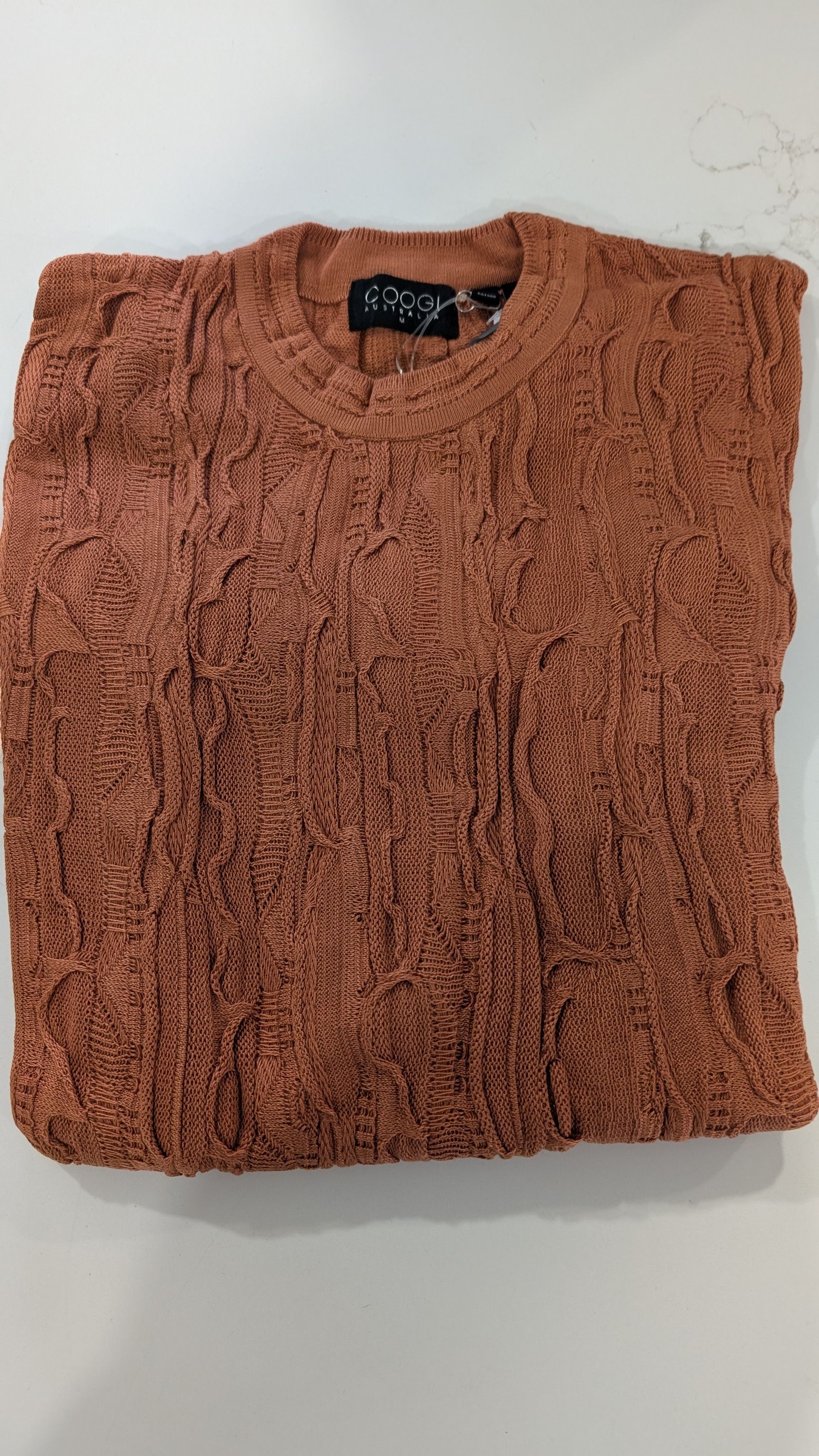 Coogi Coogi NWT Classic 3D Knit Sweater Copper Size M Size US M / EU 48-50 / 2 - 3 Thumbnail