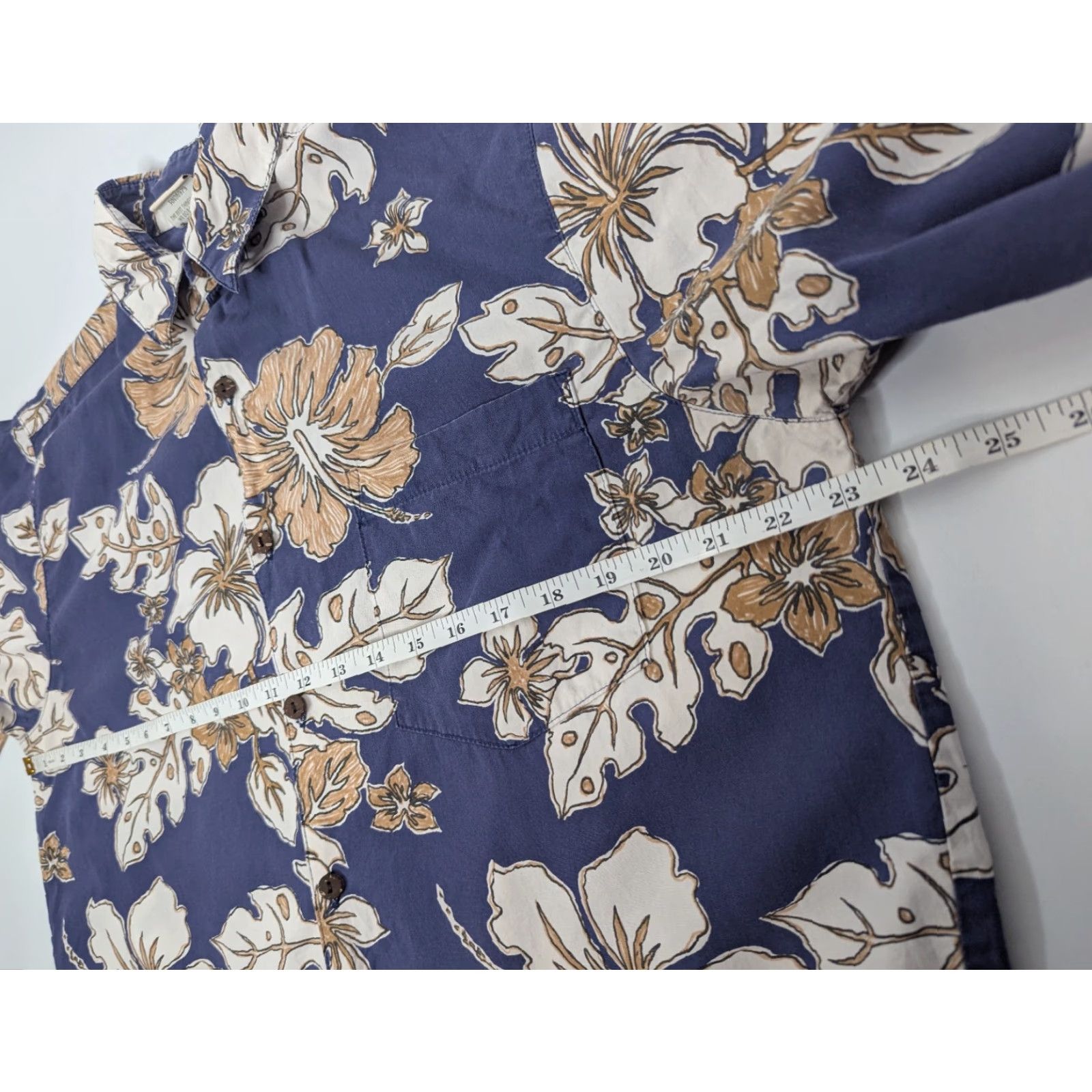 Vivobarefoot VTG Go Barefoot Shirt Men M Blue Hibiscus Floral Hawaiian Aloha Size US M / EU 48-50 / 2 - 5 Thumbnail