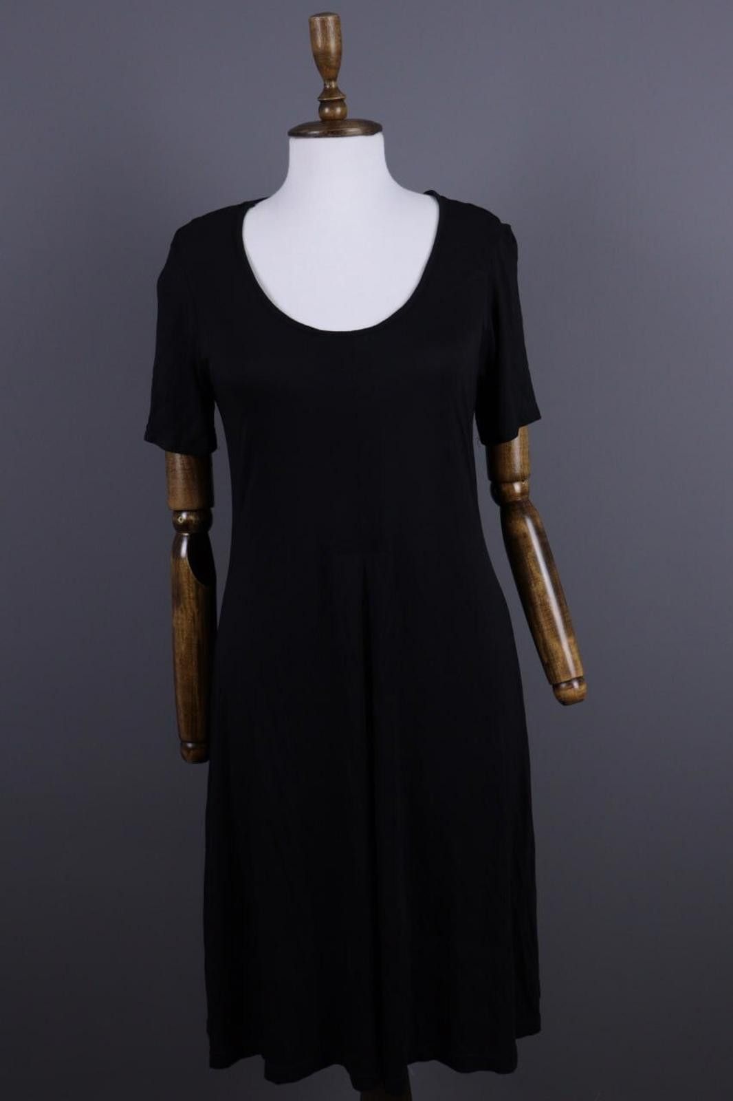 Designer Gudrun Sjoden Black Long Sleeve Scoop Tunic Dress Size M Size M / US 6-8 / IT 42-44 - 1 Thumbnail