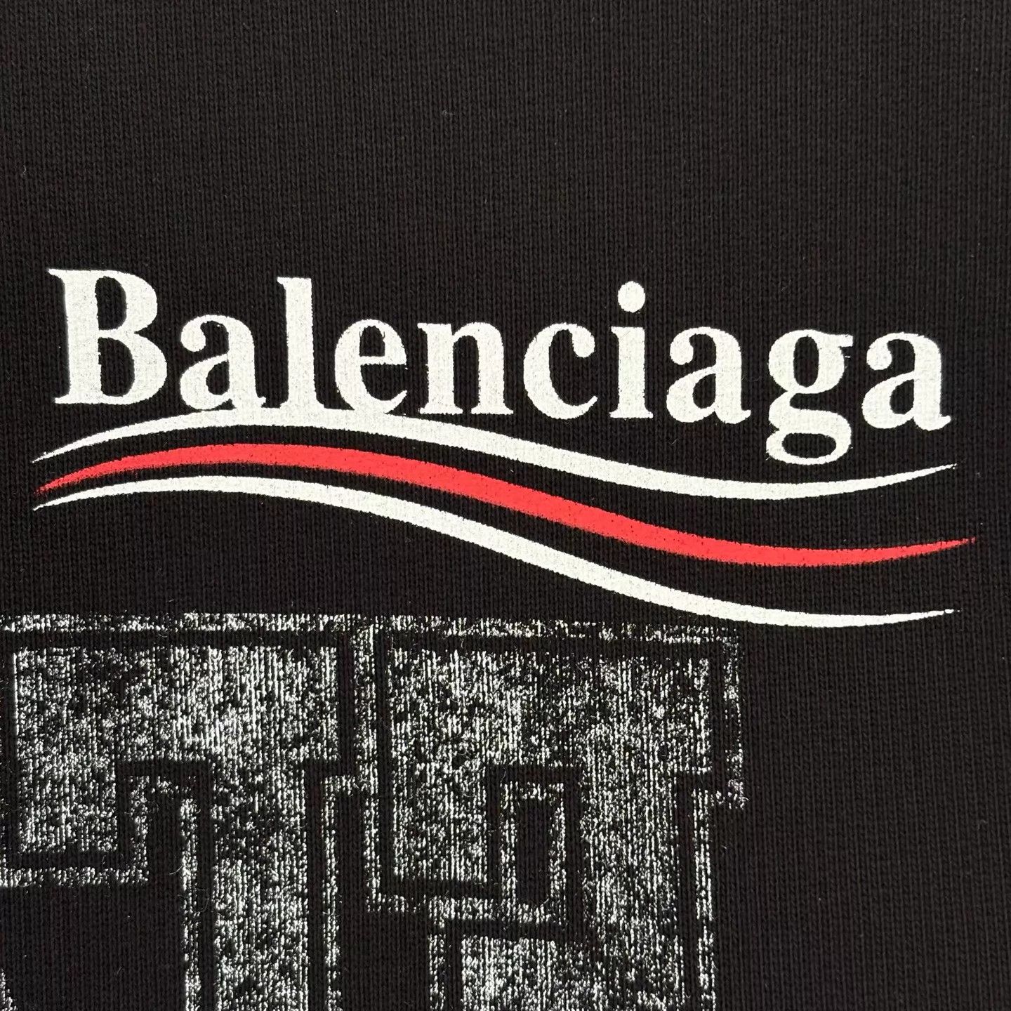 Balenciaga Balenciaga SS25 Multi-Wave Black Hoodie M NWT Size US M / EU 48-50 / 2 - 5 Thumbnail