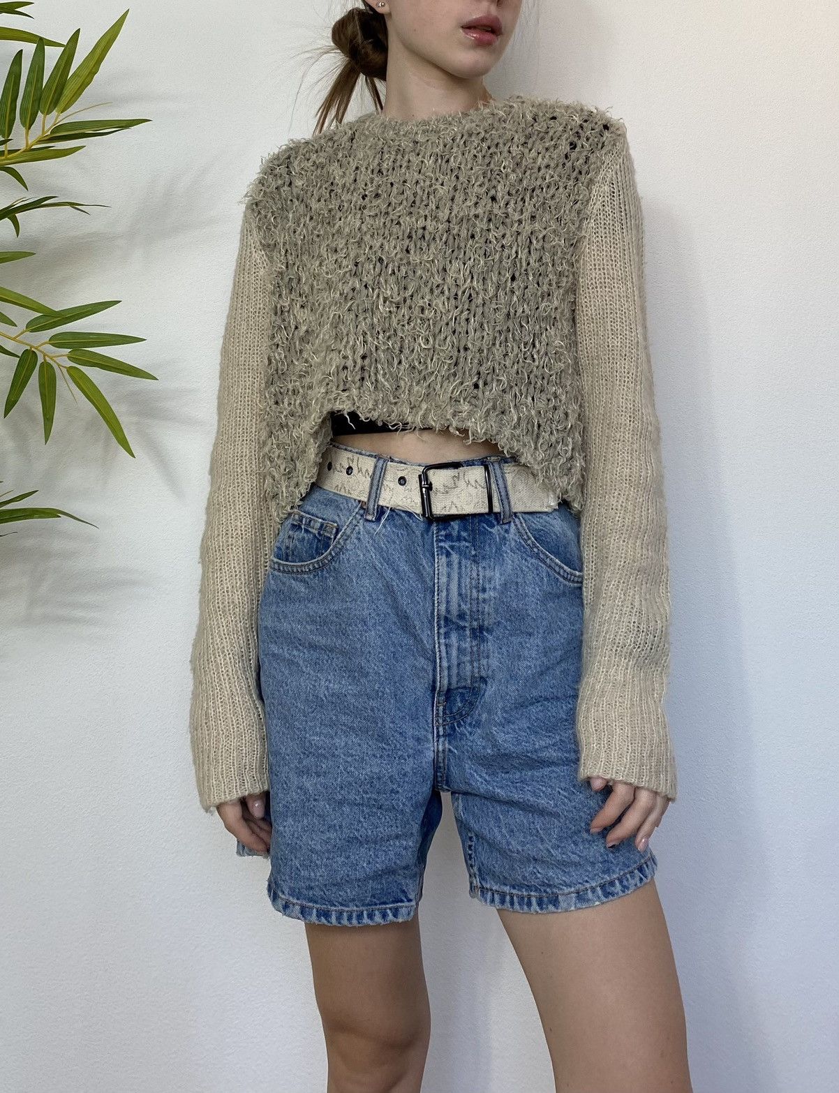 Vintage VINTAGE MOHAIR Y2K KNITTED SWEATER Size M / US 6-8 / IT 42-44 - 1 Thumbnail