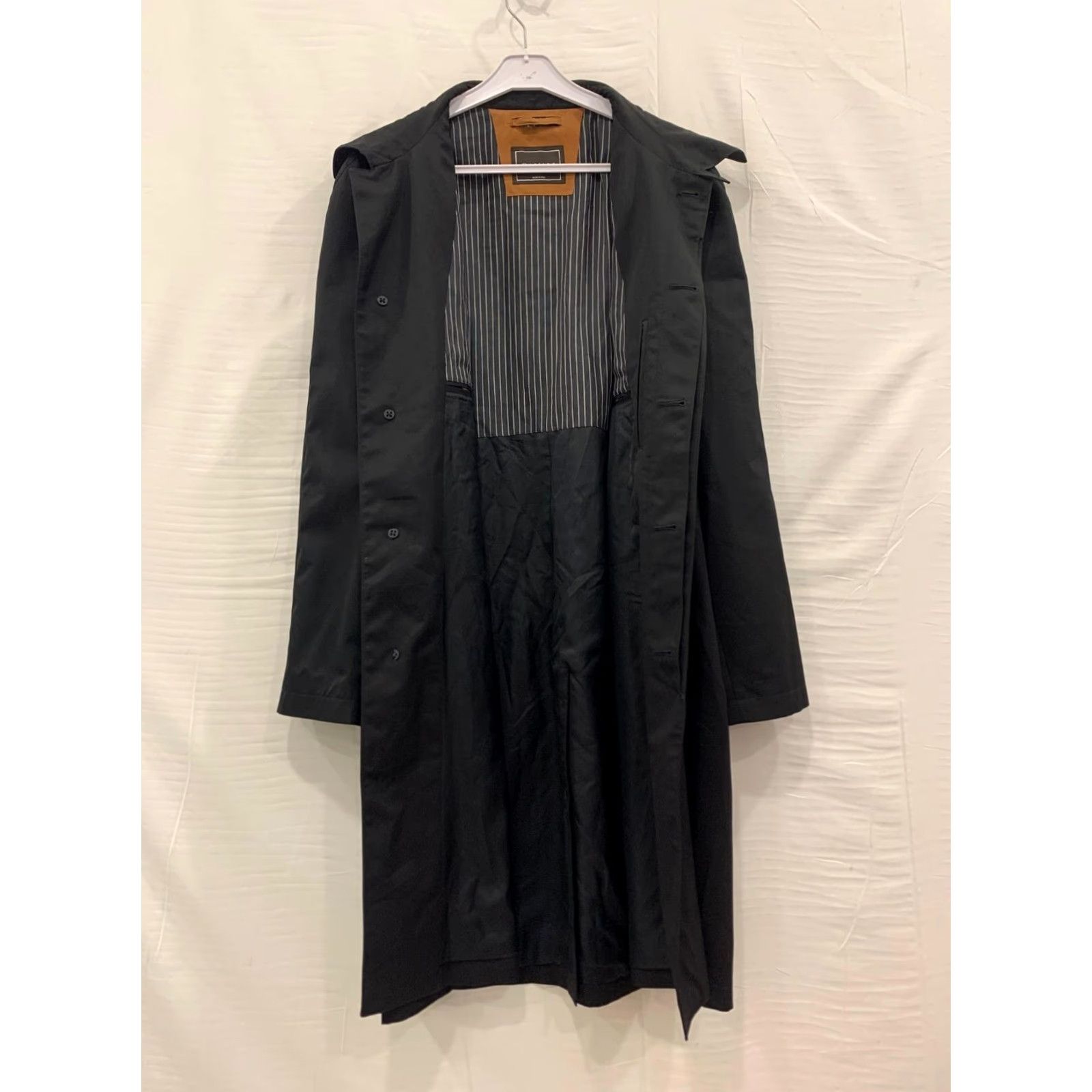 Canali VINTAGE Canali Men’s Overcoat / Long Coat Jacket Black Wool 46 US L IT 52 Made in Italy Mens Size US S / EU 44-46 / 1 - 6 Thumbnail