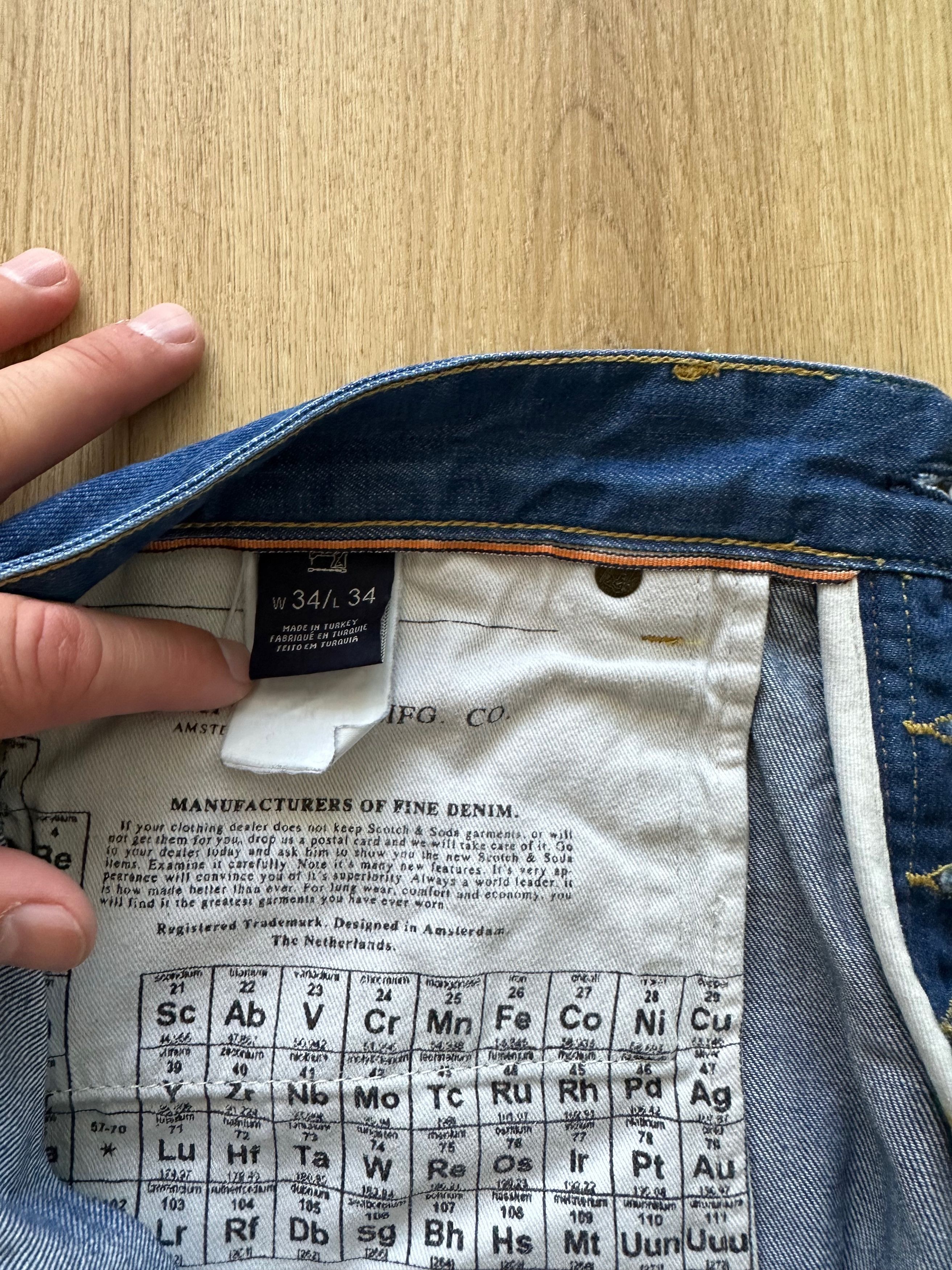Scotch & Soda Scotch & Soda Vernon Chemistry Denim Pants 34 x 34 Size US 34 / EU 50 - 10 Thumbnail