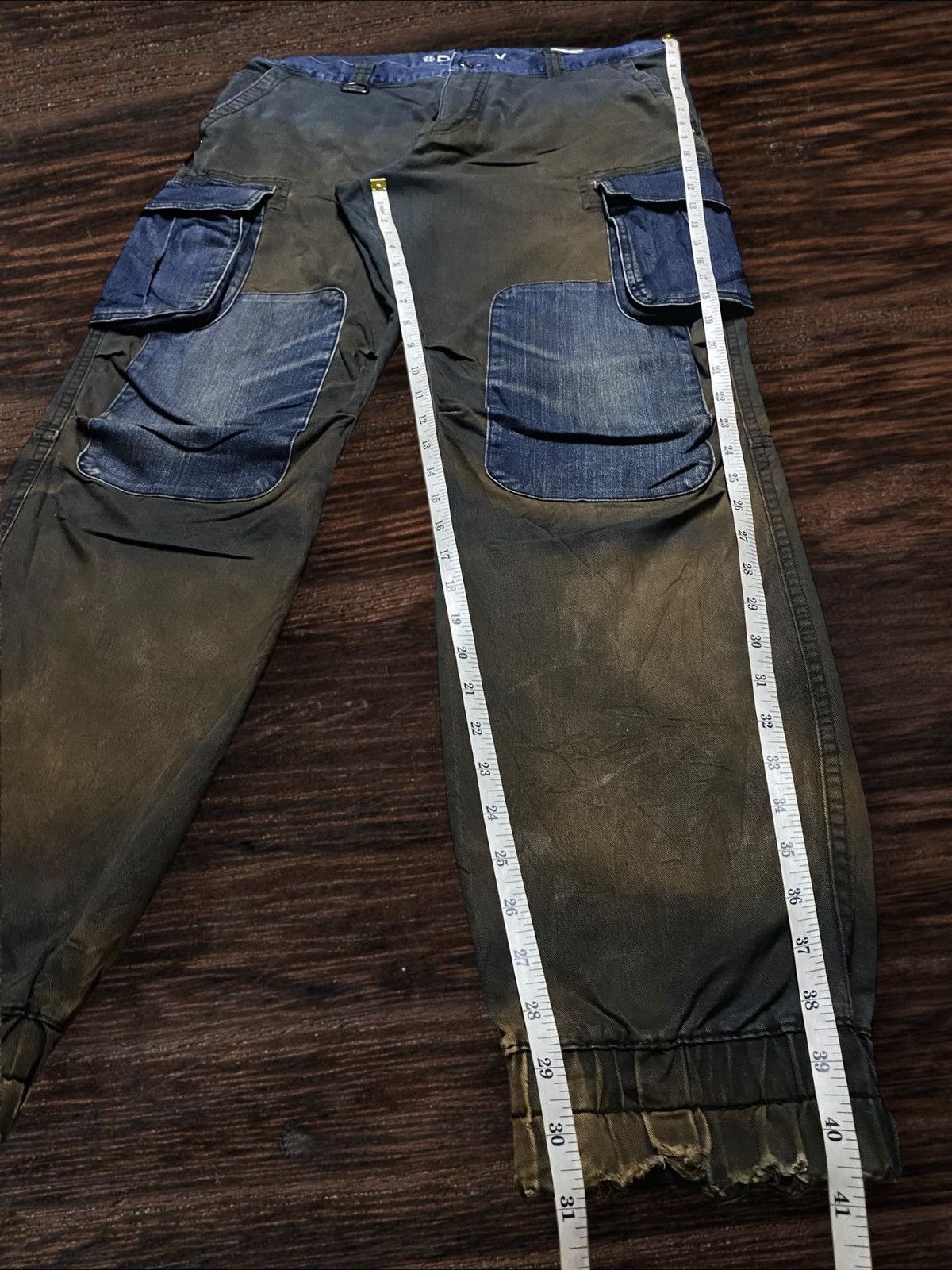 ROCKSMITH Rocky Patchwork Denim Cargo Pants / Utility Workwear Size US 34 / EU 50 - 18 Thumbnail