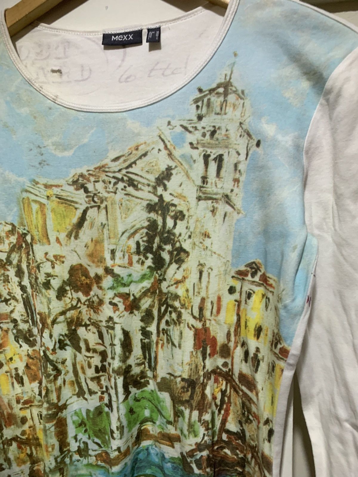 Mexx Japanese Mexx Postcard All Over Print Long Sleeve tee Women Size M / US 6-8 / IT 42-44 - 8 Thumbnail