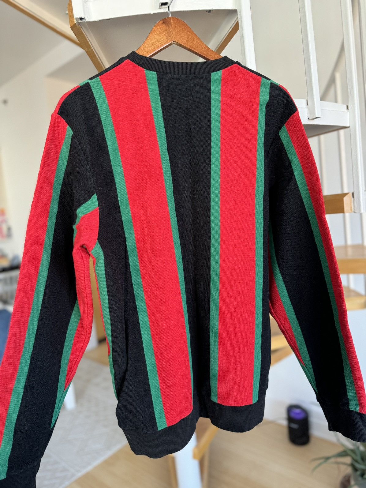 Supreme Striped Supreme Hoodie Size US M / EU 48-50 / 2 - 2 Thumbnail