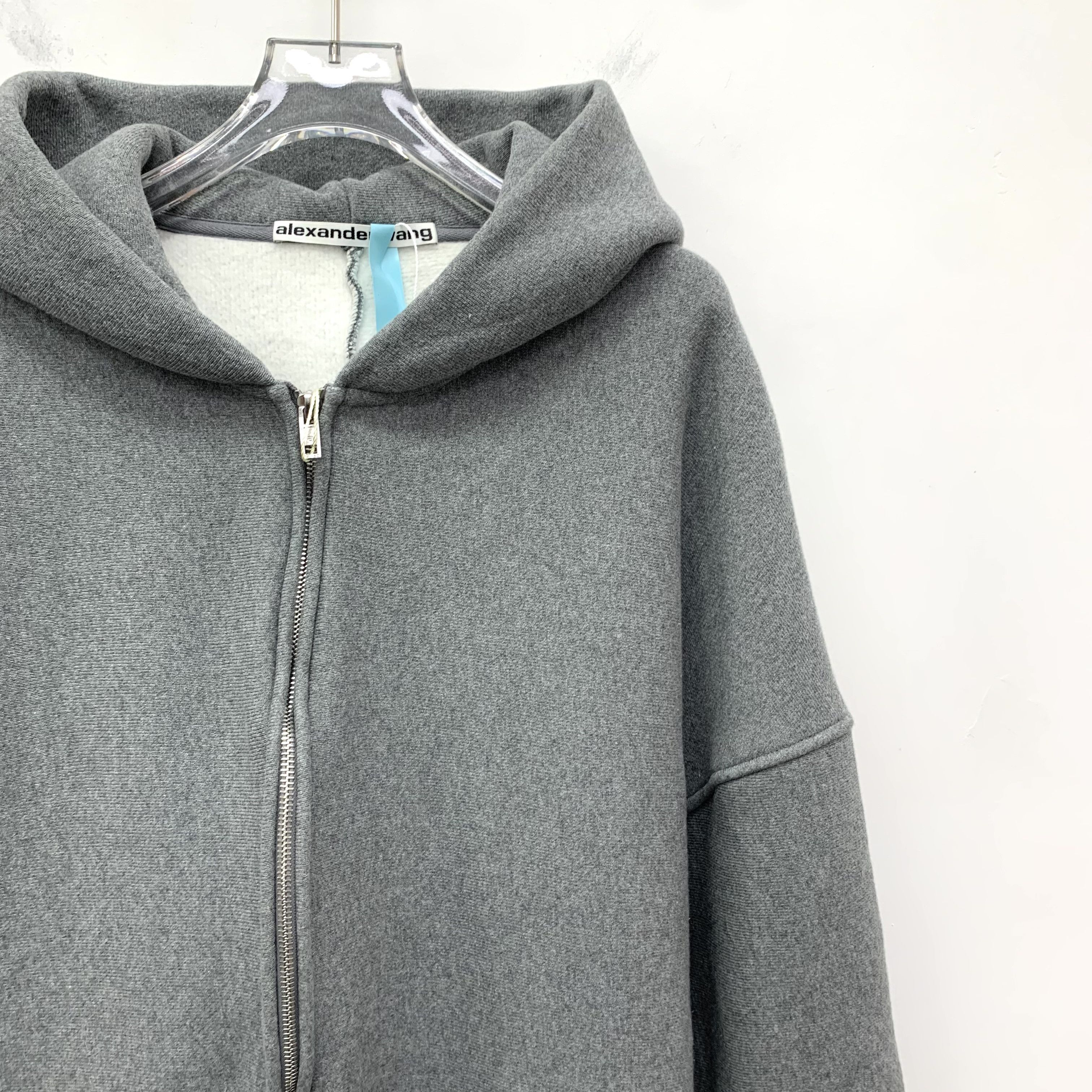 Alexander Wang Alexander Wang Logo Zip Hoodie Grey (S) Size US S / EU 44-46 / 1 - 3 Thumbnail