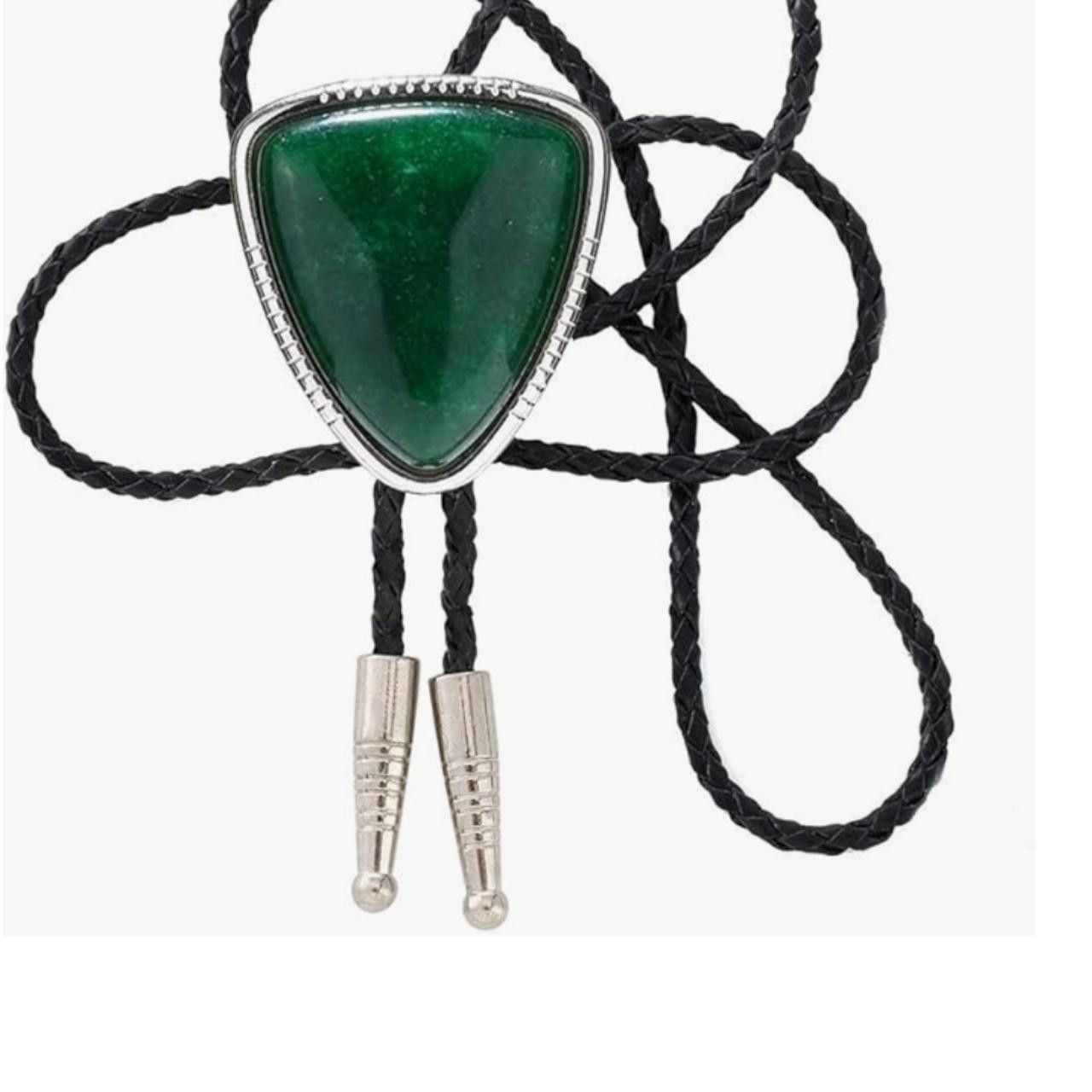 Other Triangle Nature Agate Shape Bolo Tie Size ONE SIZE - 2 Thumbnail