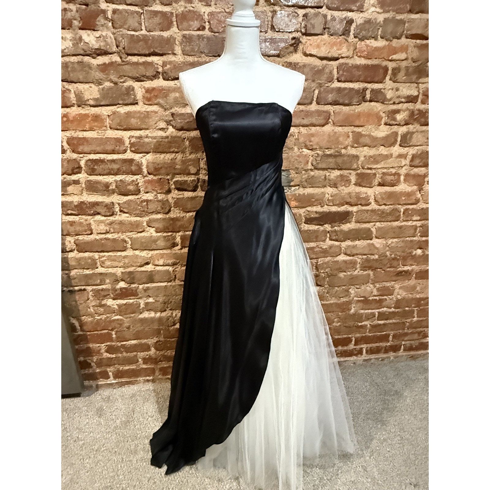 & Other Stories You Babes 2 VTG 90s Y2K Dress Black/white tulle Sz 7 PROM Size M / US 6-8 / IT 42-44 - 1 Thumbnail
