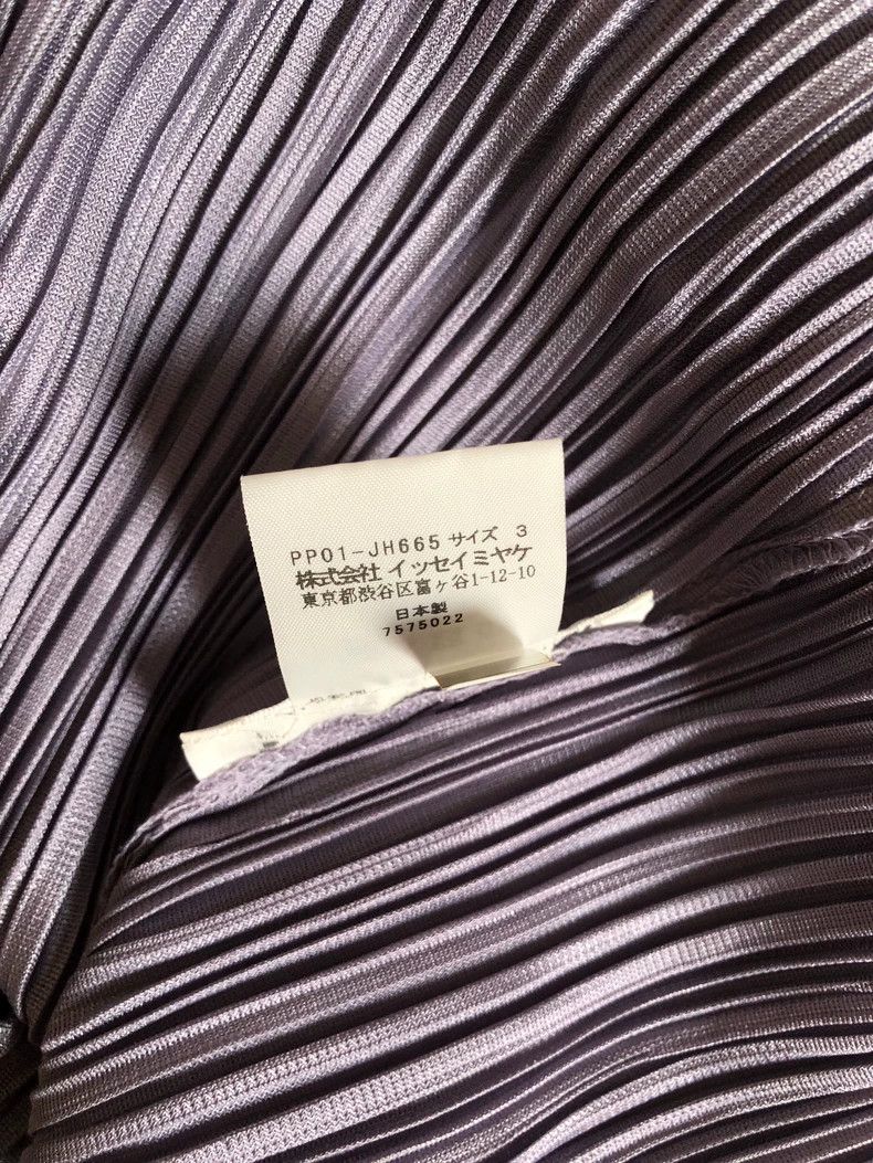 Issey Miyake Issey Miyake size:3 Purple-grey pleated dress Size S / US 4 / IT 40 - 6 Thumbnail
